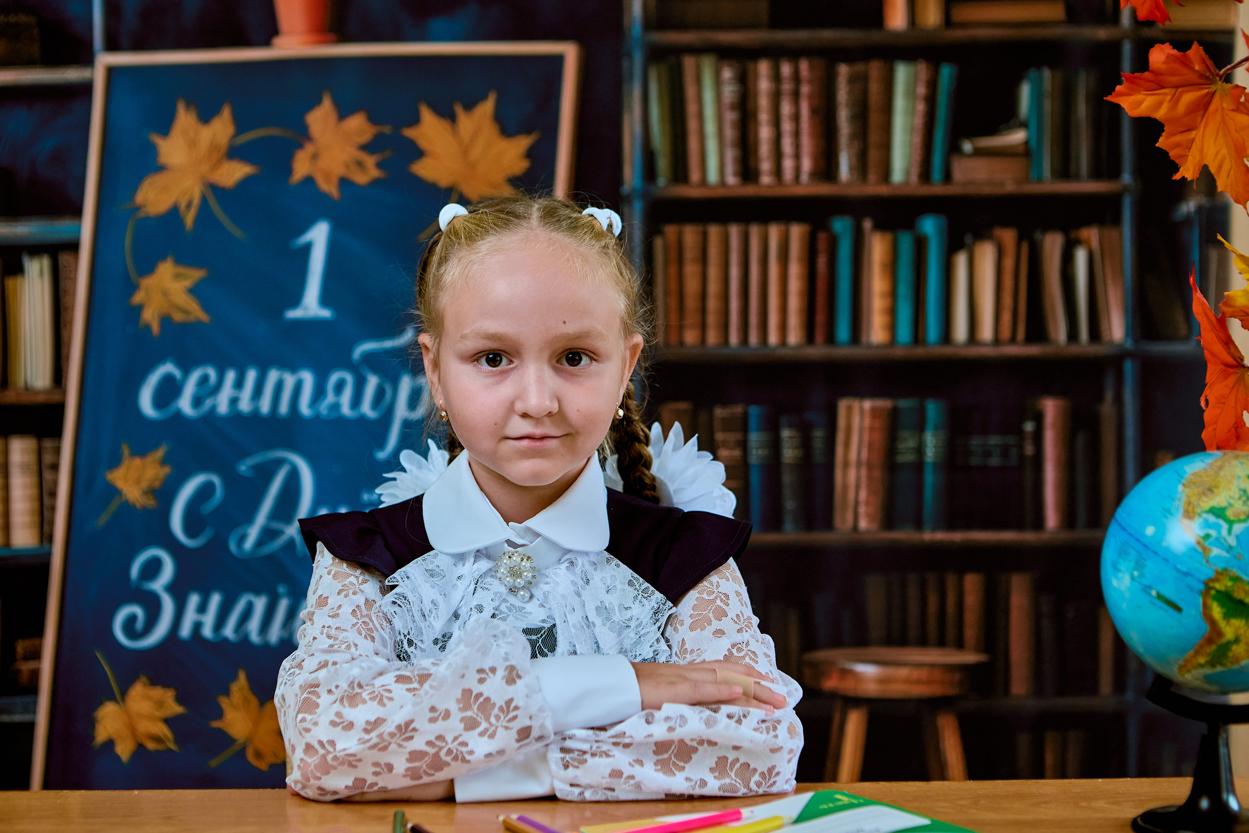Детский портрет фотоальбома Детский школьный портрет