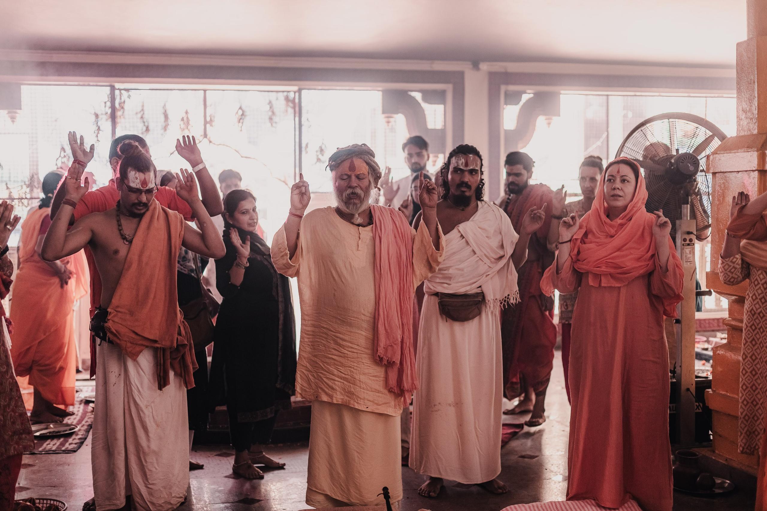 Navaratri yajna at Devraha Baba Ji ashram. Мариам Багдасарян