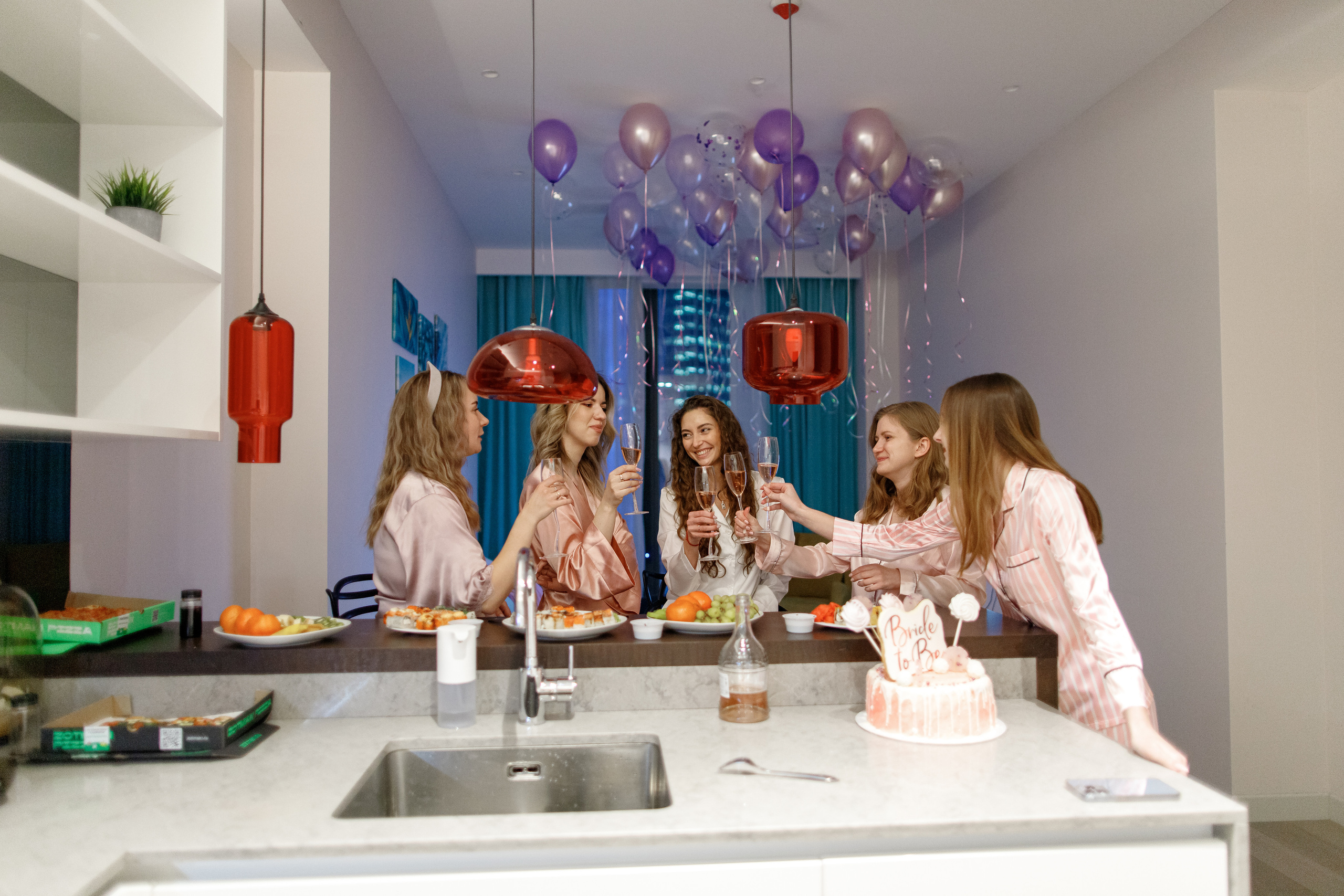 Девичник в аппартаментах. Фотограф Карпачан Анастасия