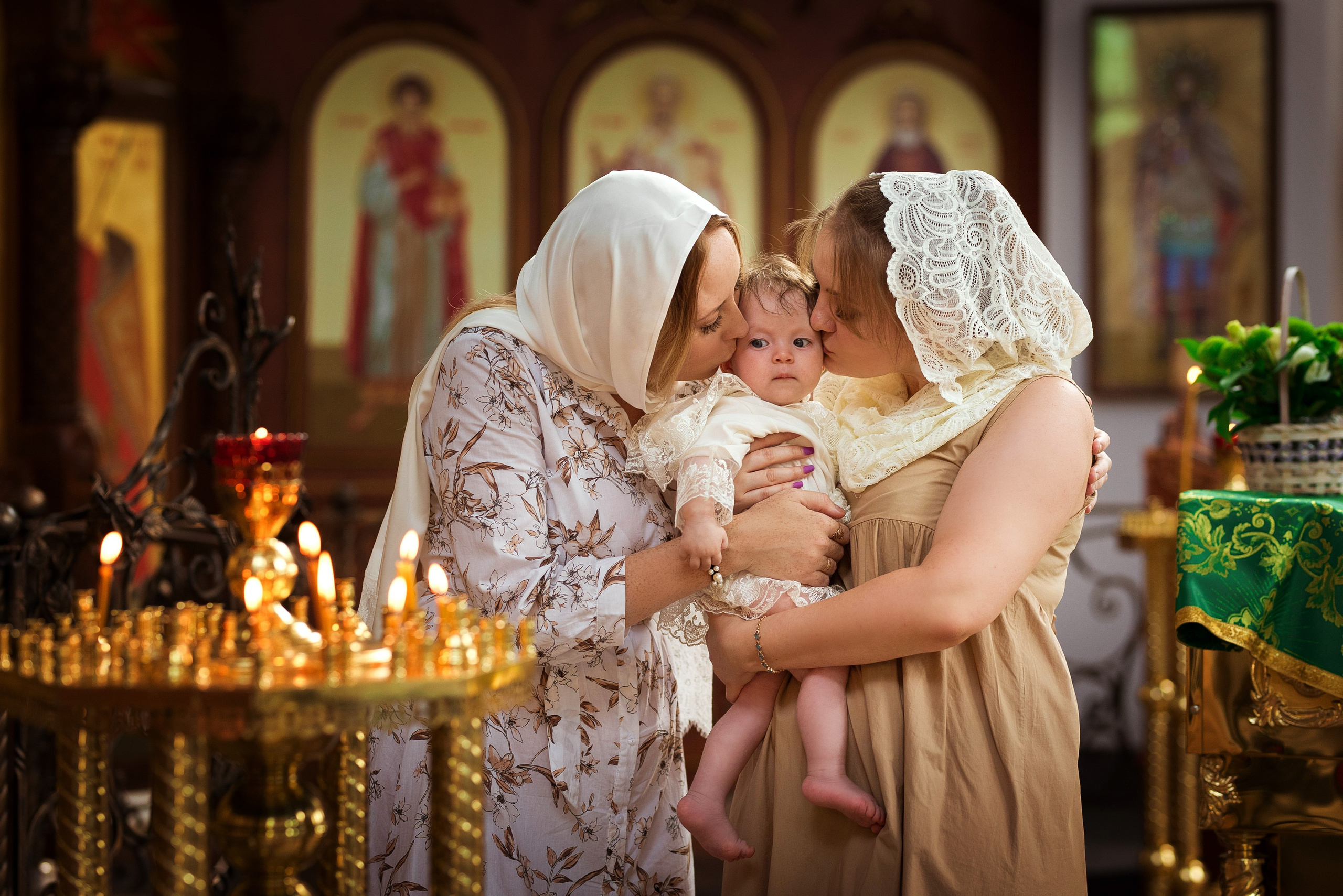 Крещение Варвары. Свадебный и семейный фотограф Яна Стражева. Волгоград, Москва