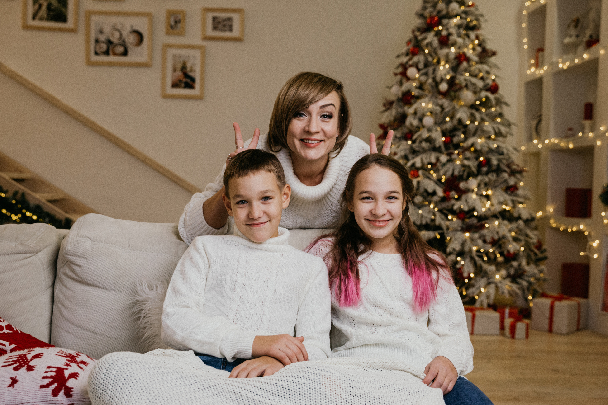 Новогодняя семейная фотосессия. Марина Соколова. Контентный и семейный фотограф г. Красноярск