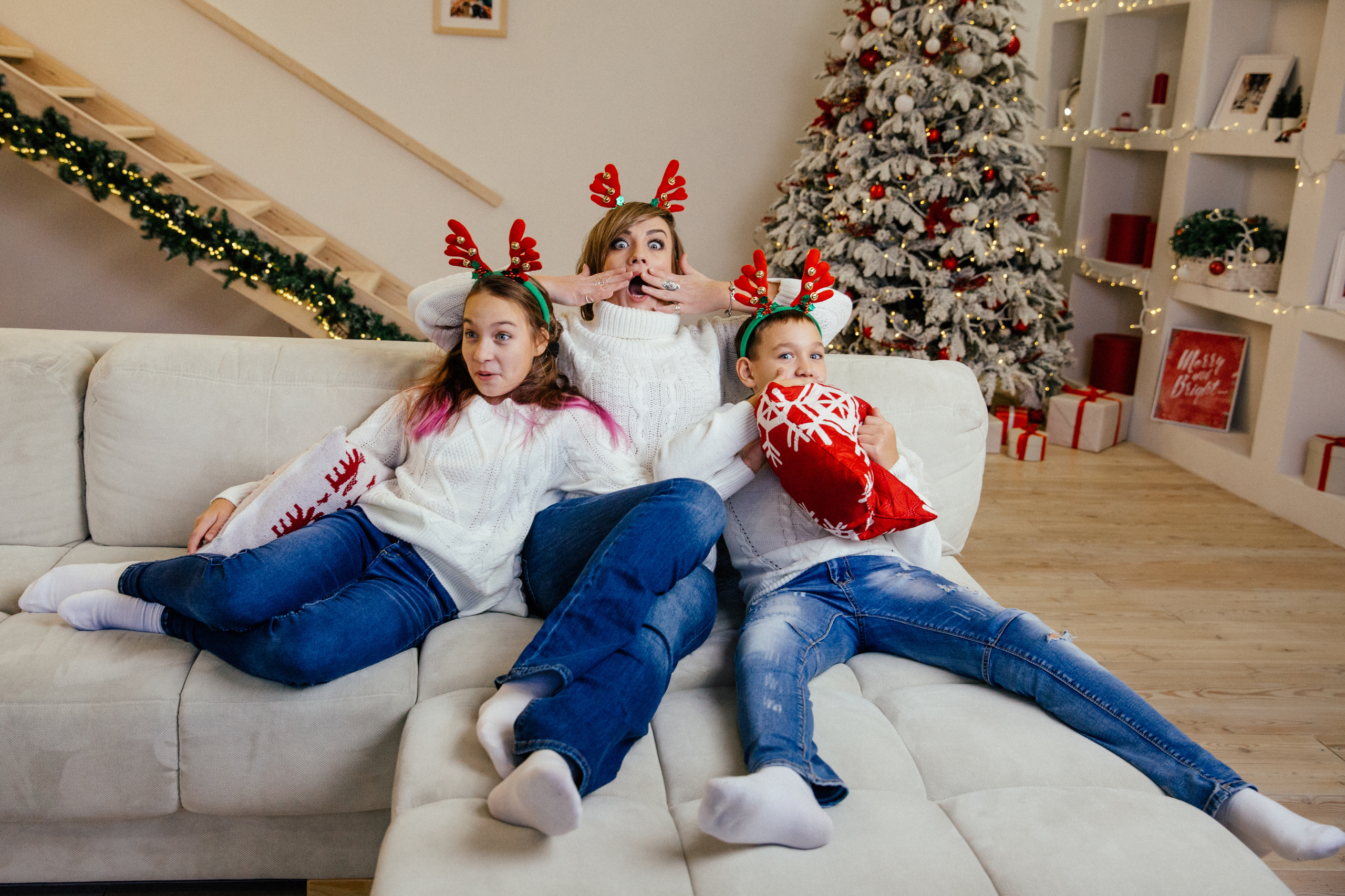 Новогодняя семейная фотосессия. Марина Соколова. Контентный и семейный фотограф г. Красноярск