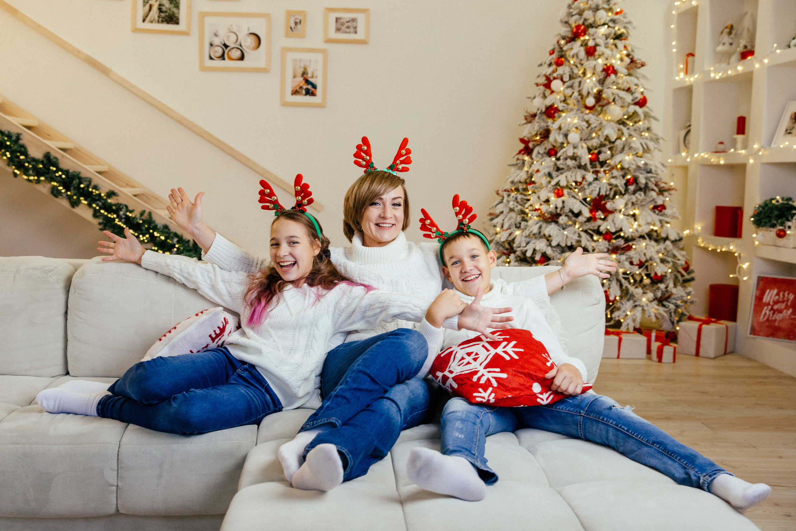 Новогодняя семейная фотосессия. Марина Соколова. Контентный и семейный фотограф г. Красноярск