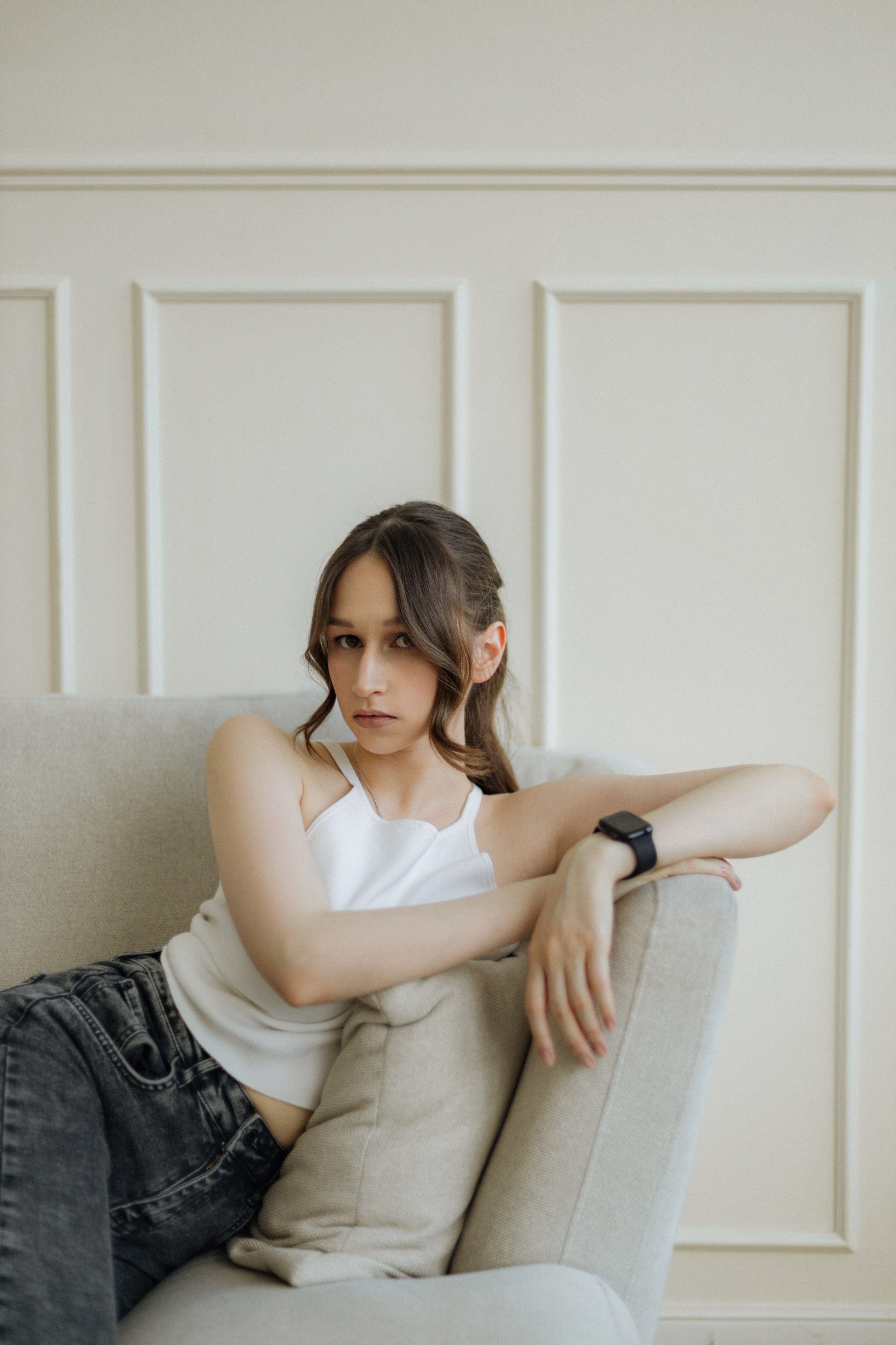 Ксения | съемка с проектором. Кузьмина Анастасия — контент-фотограф | Москва