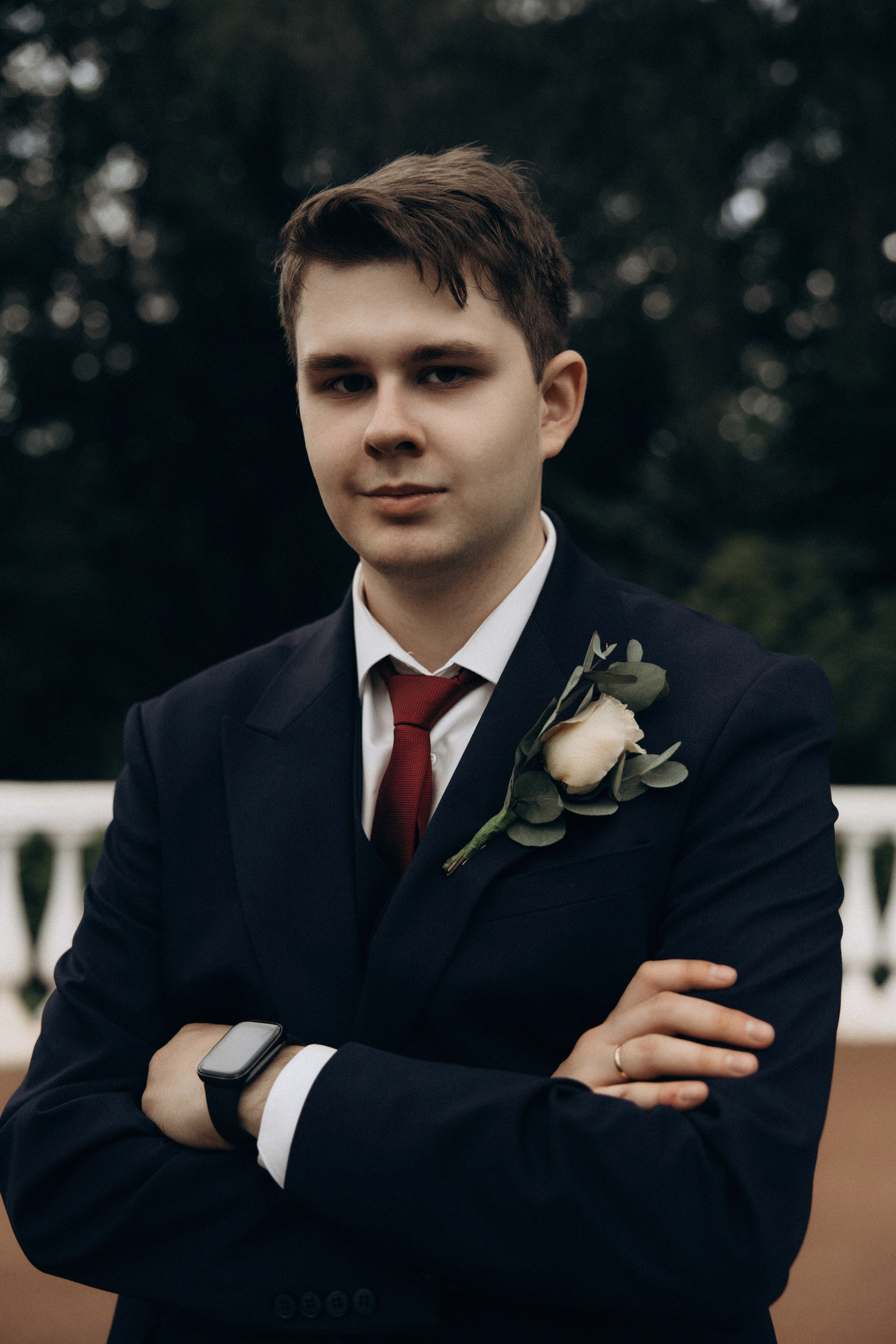 Фотосессия свадьбы Ивана и Александры в парке Горки Ленинские