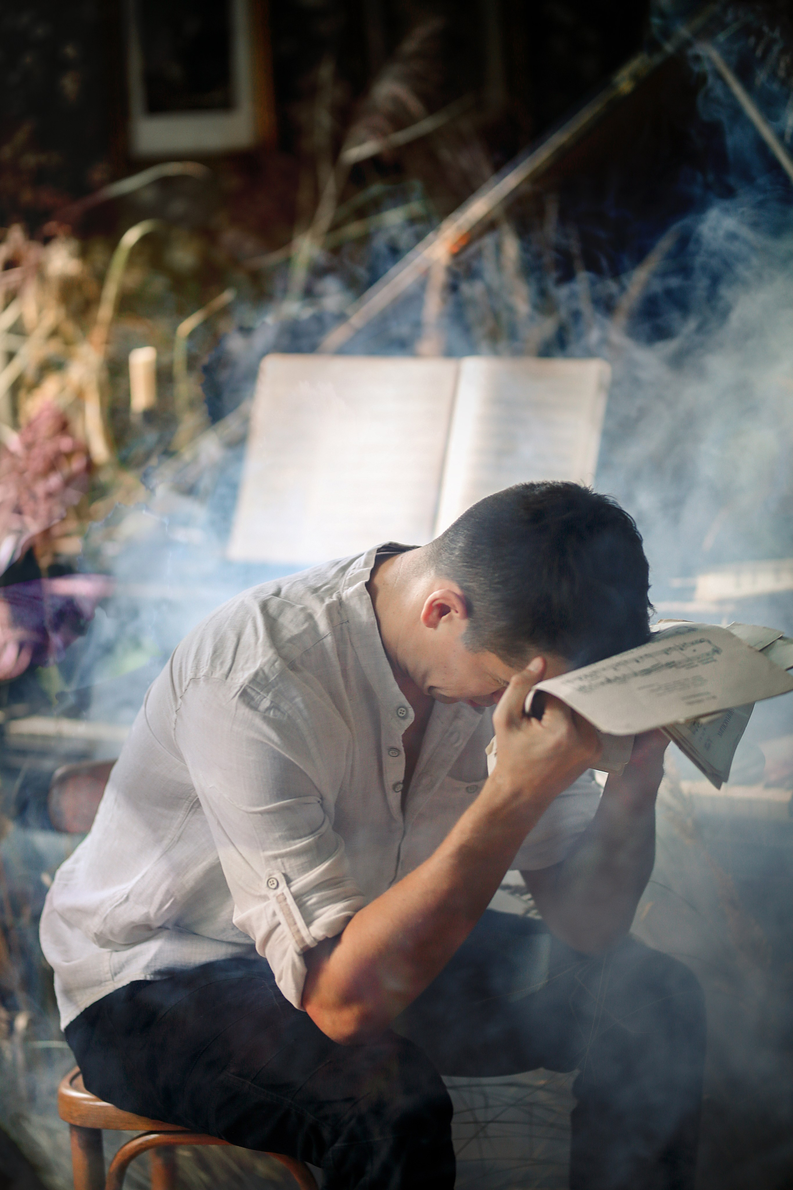 Писатель в Drozd House. Фотограф Анастасия Залевская