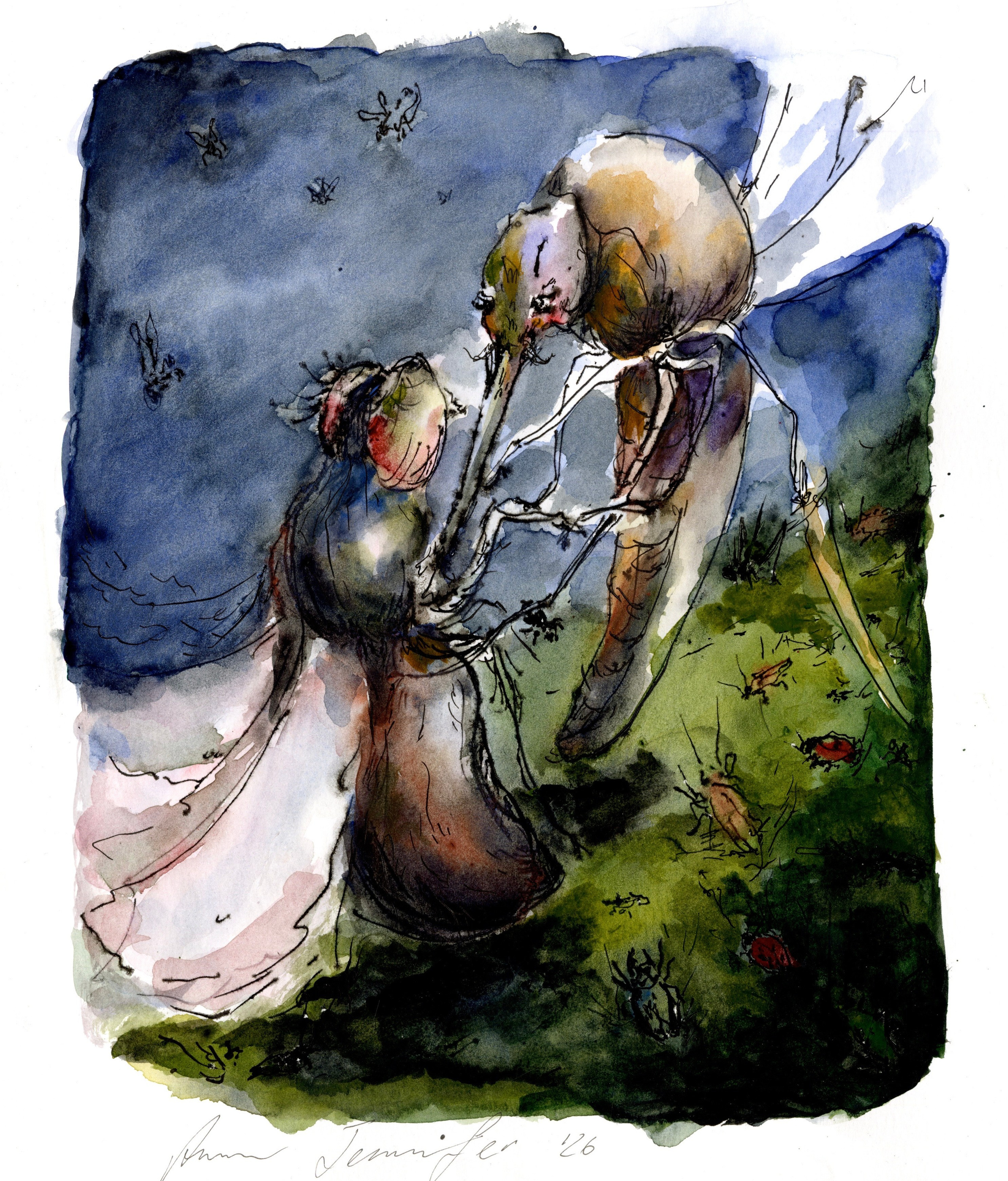 Watercolors. Anna Jennifer | Contemporary Artist