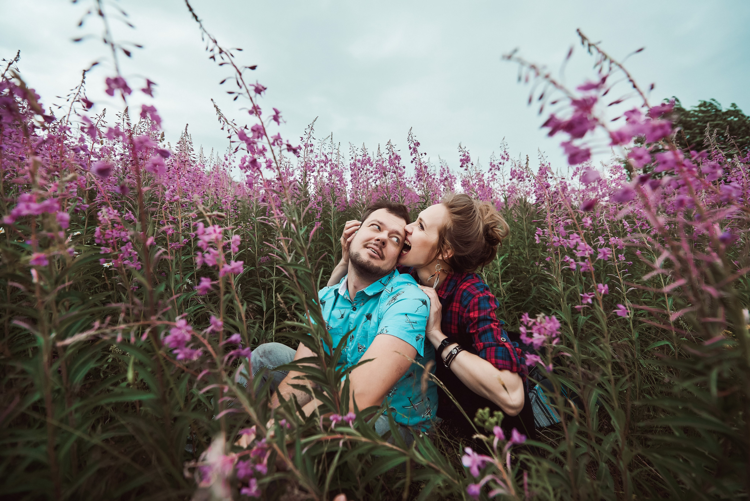 Александра и Вячеслав (фотосессия Love story на природе). Портретный, семейный и свадебный фотограф в Санкт-Петербурге и в Пушкине Ширяев Денис