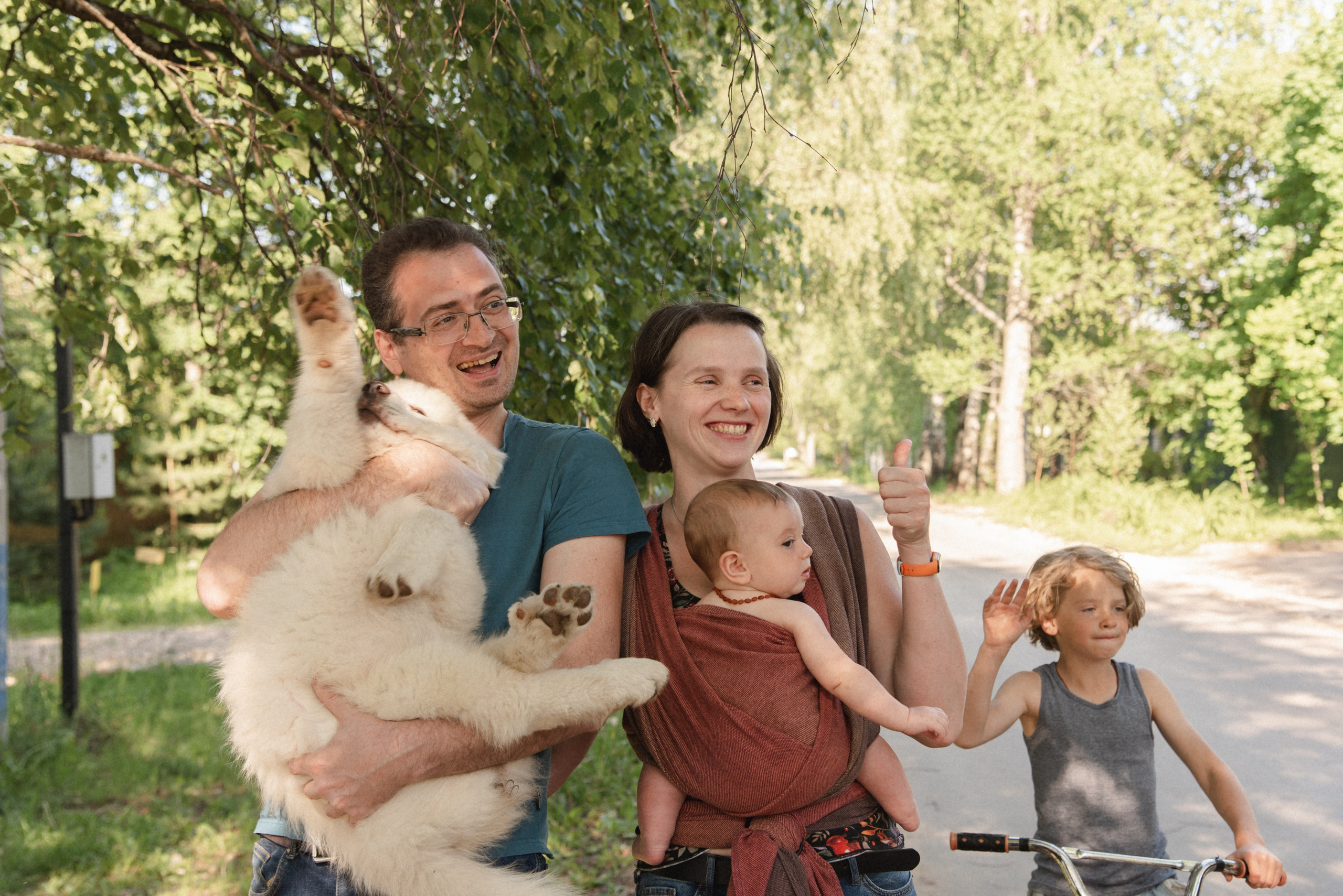 Наташа и её семья. Портретный фотограф в Москве Анжела Губайдулина