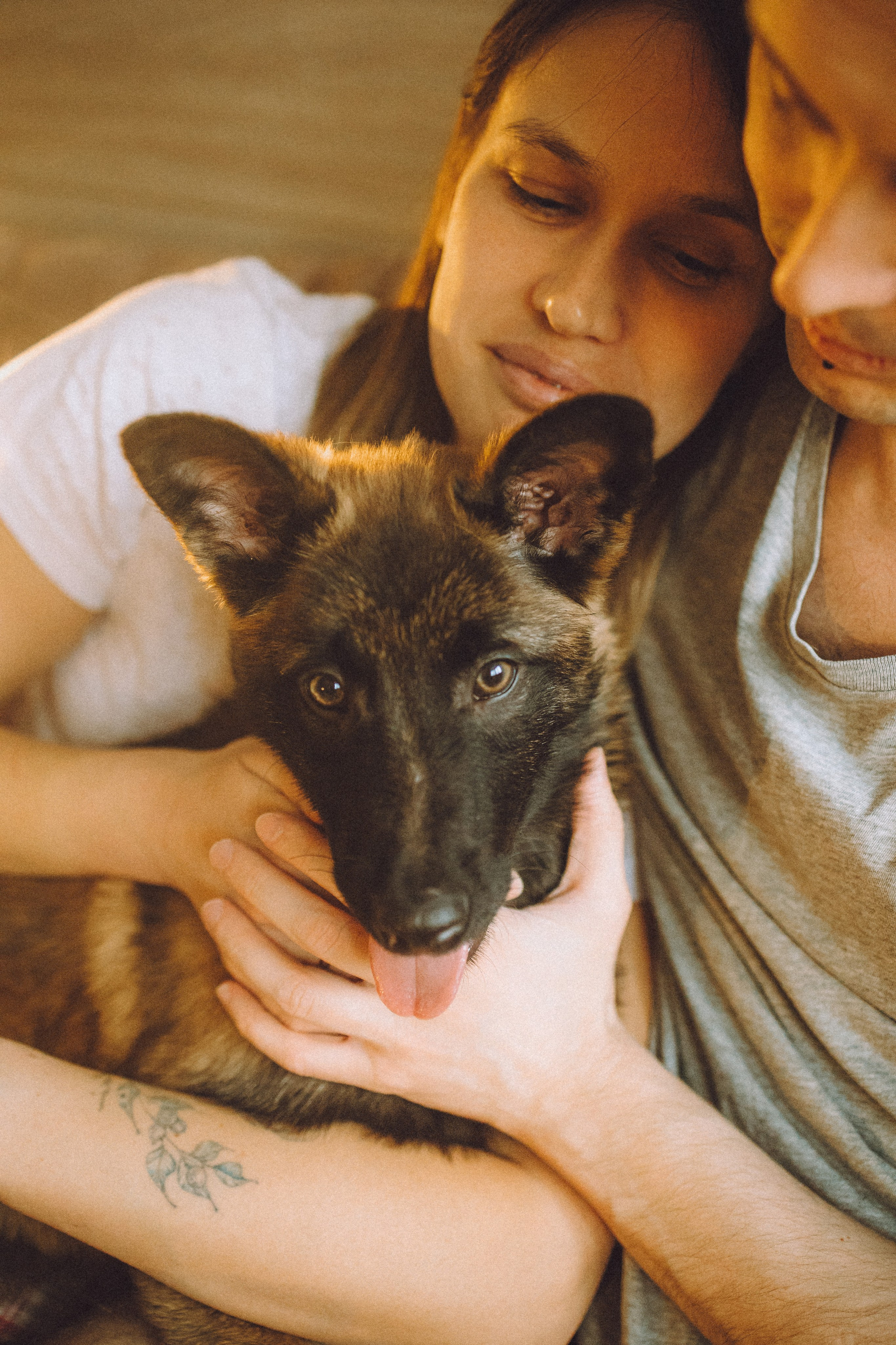 Ира, Андрей, Бэлла и Панда