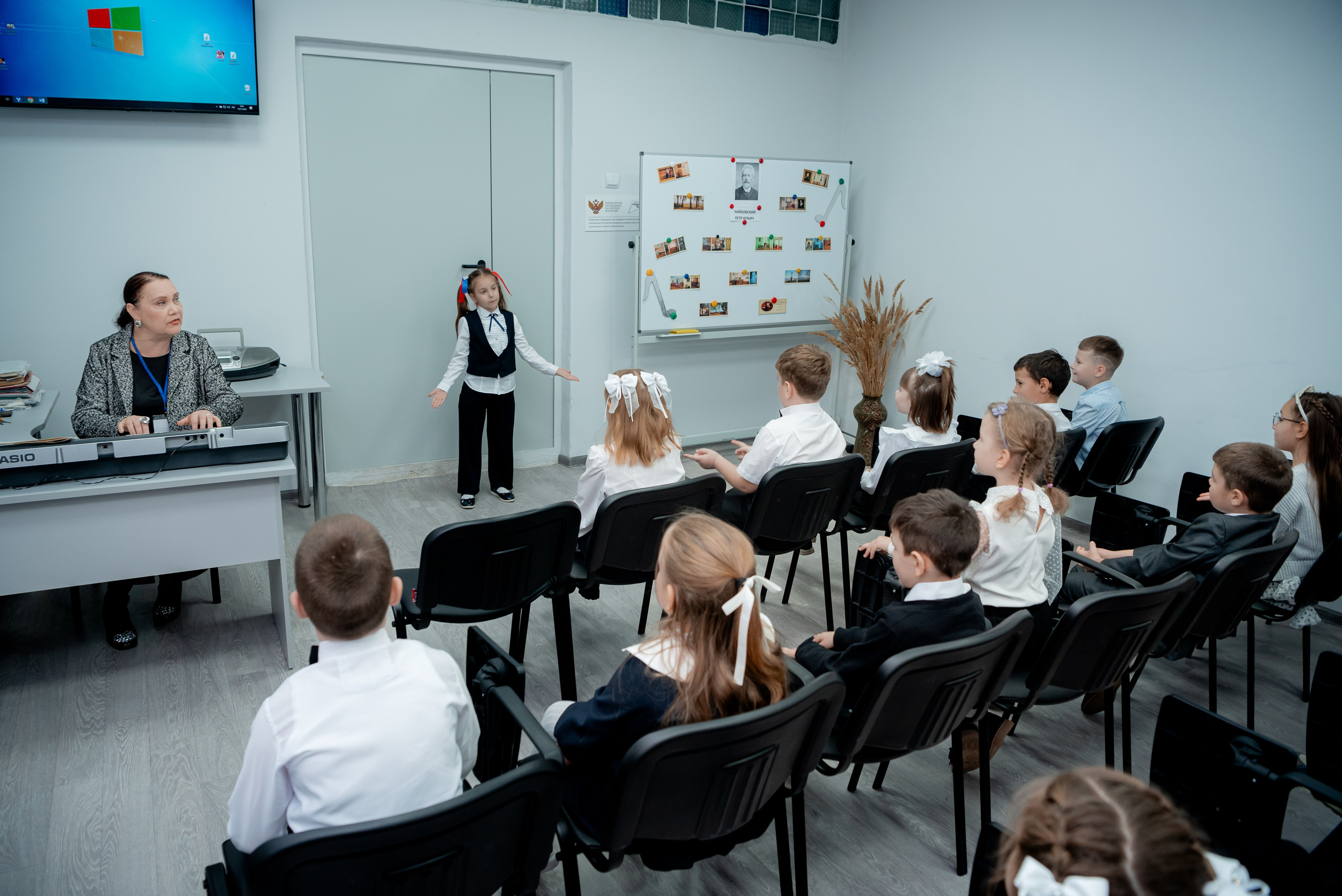 Открытый урок первоклашек в Школе. Фотограф в Волгограде и Волжском Александр Горбань