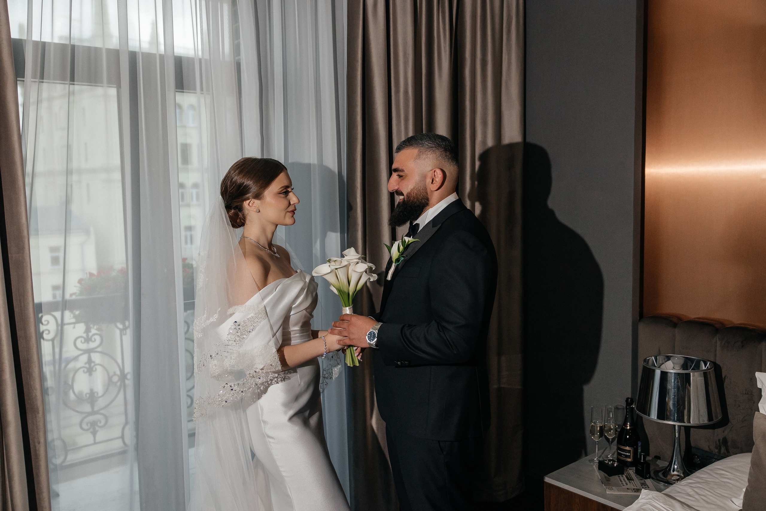 первая встреча жениха и невесты в отеле Hartwell в Москве