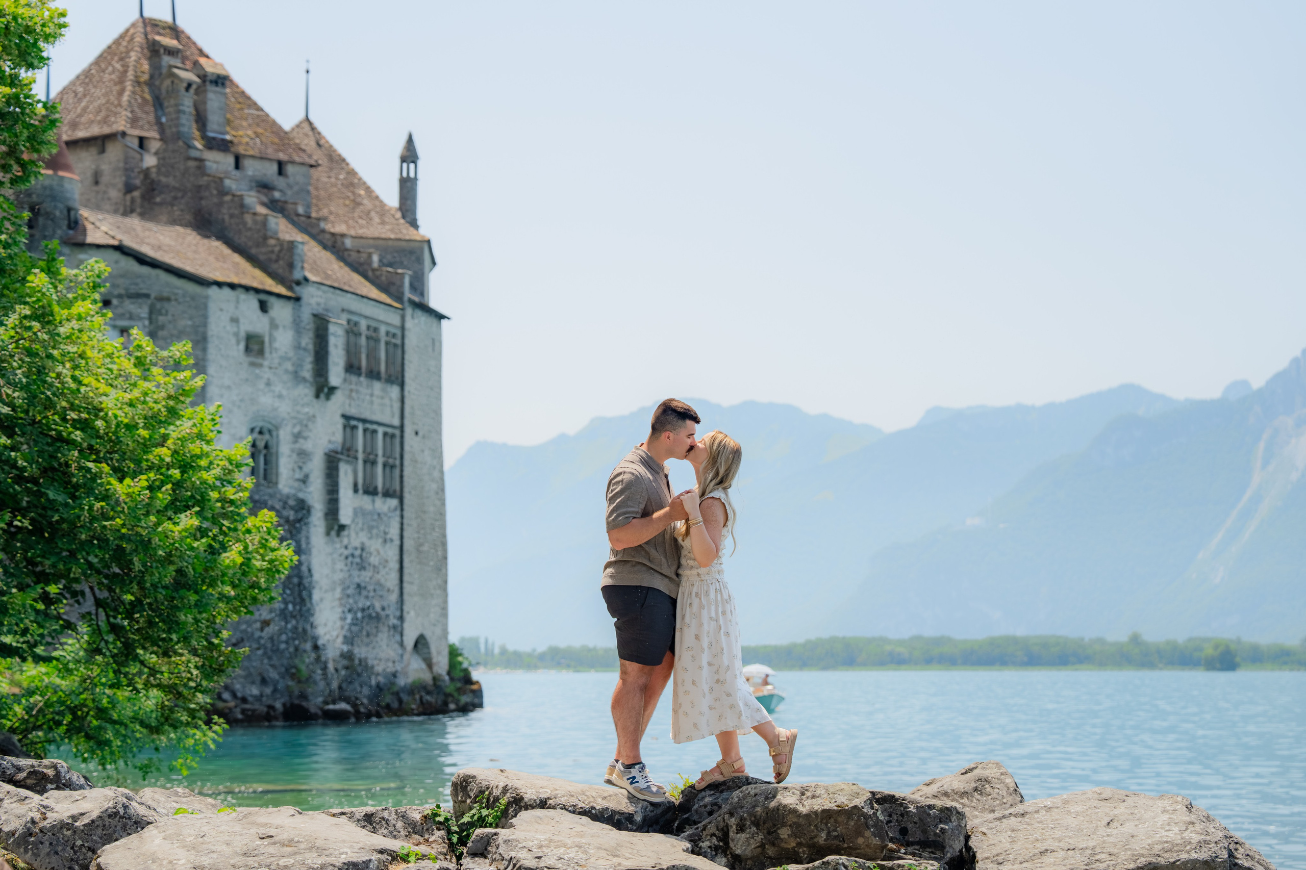 Brooklyn & Dakota | Proposal Montreux. Профессиональный свадебный фотограф в Женеве и Швейцарии | Таня Вовчецкая