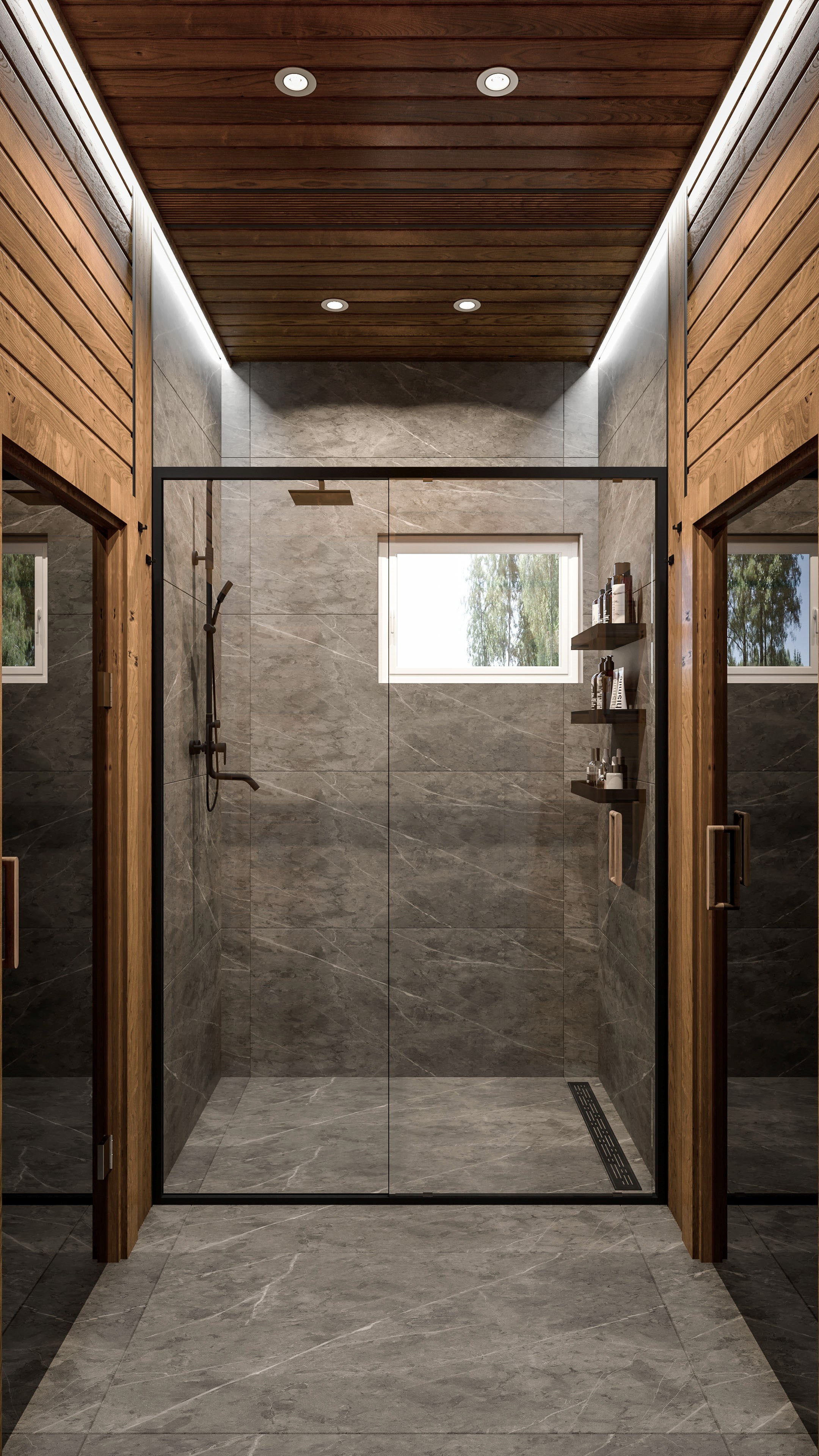 Банный комплекс в КП «Киварин ручей». Дизайнер интерьера в Санкт-Петербурге Ольга Рытаровская