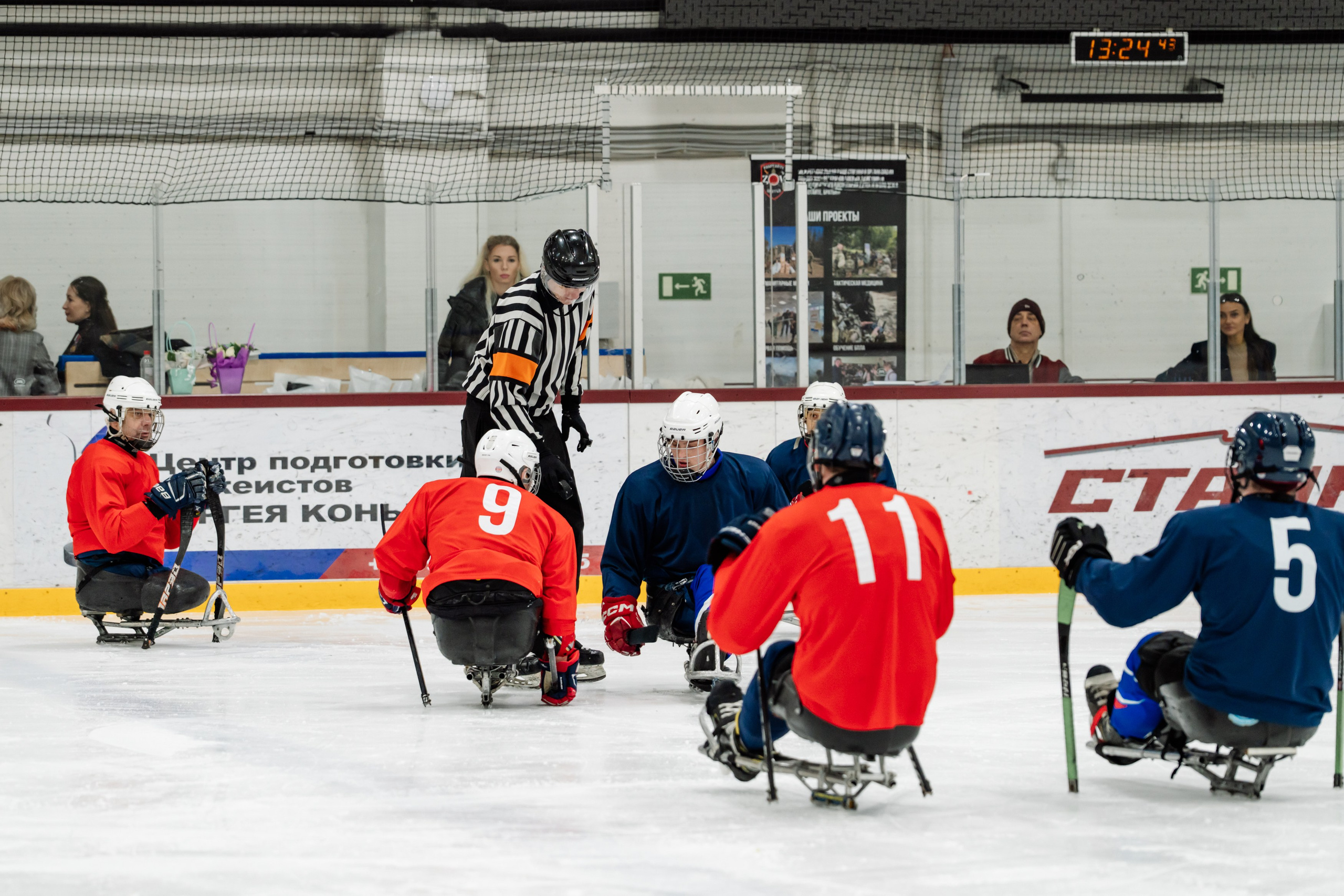 Игра в следж хоккей приуроченная 23.02.26 в арене Сталкер