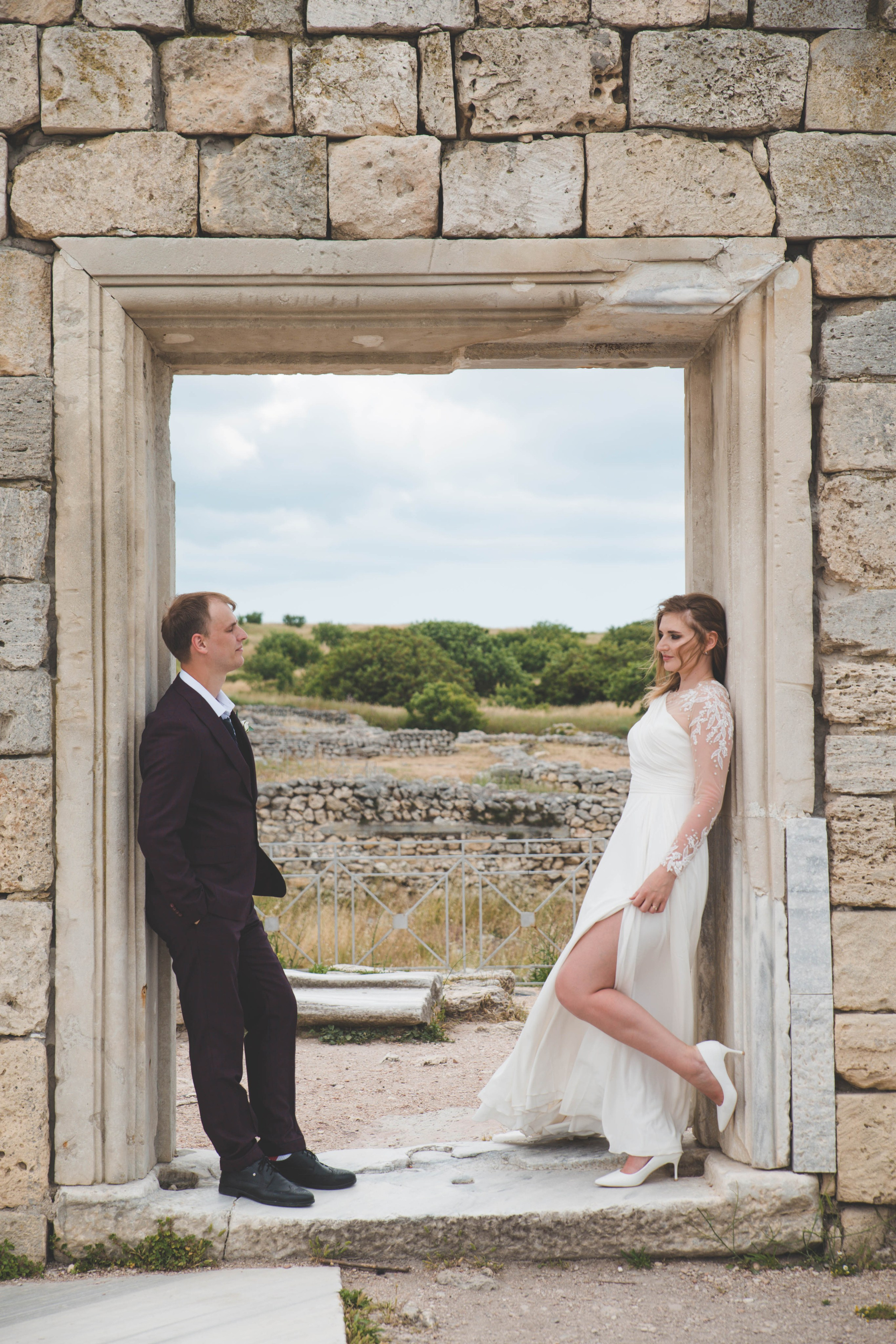 Ксения & Иван. Свадебная съемка в Санторини и Херсонесе. Свадебный и контент фотограф в Севастополе и Крыму Марина Данилова