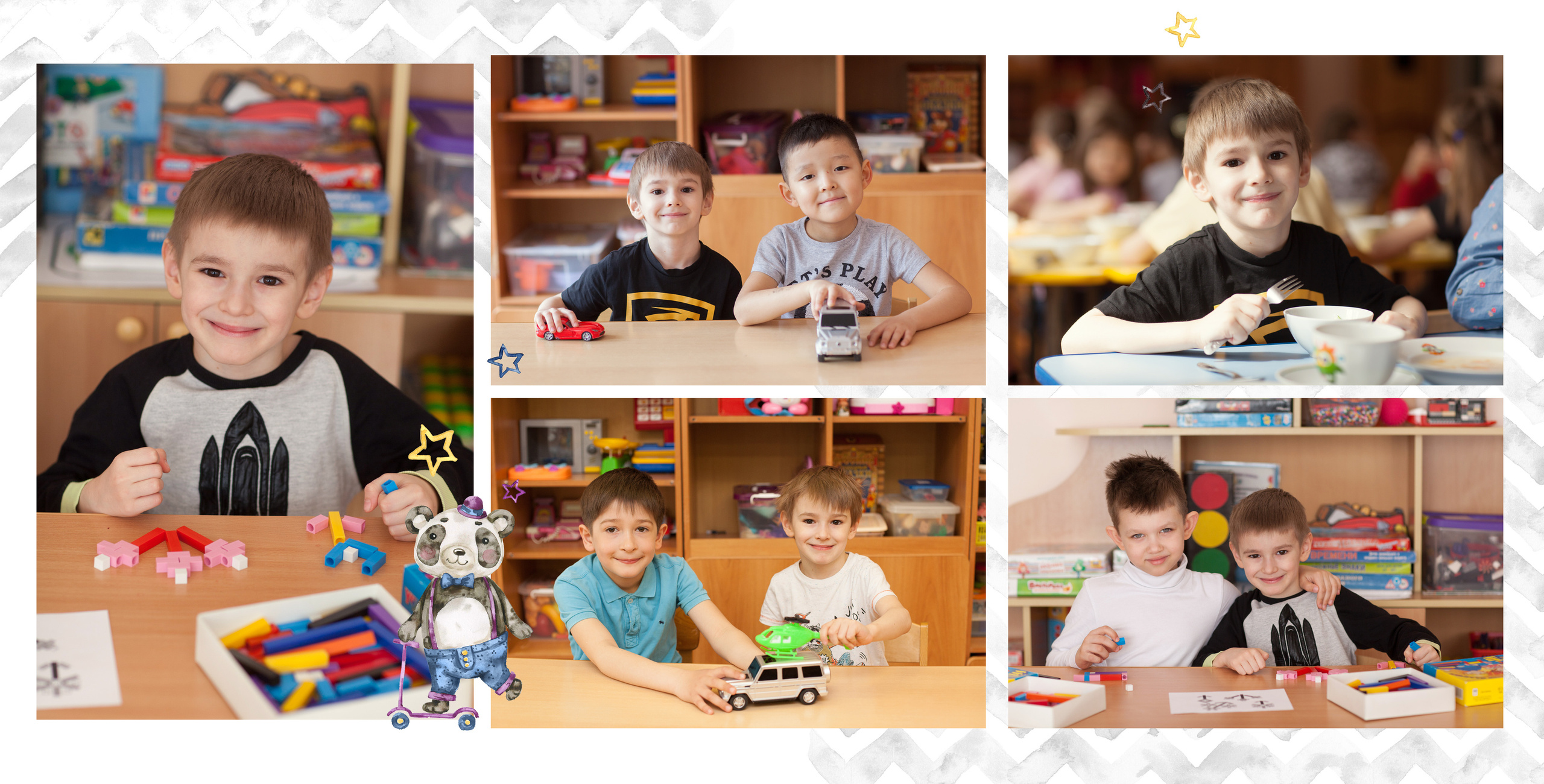 Альбом для детского сада Панда. Выпускные альбомы Москва. Фотограф Шукурова Кристина