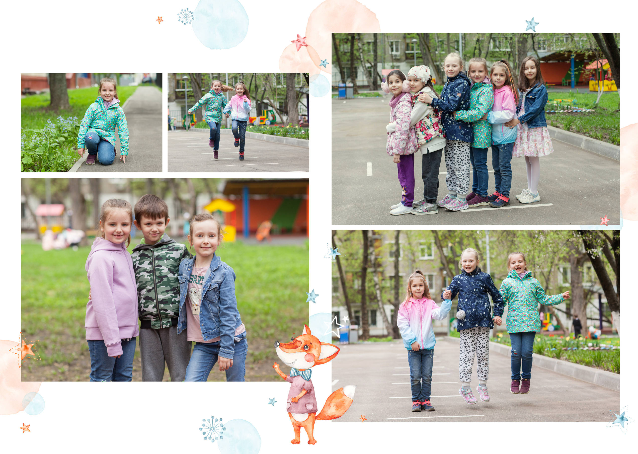 Альбом для детского сада Лисички. Выпускные альбомы Москва. Фотограф Шукурова Кристина