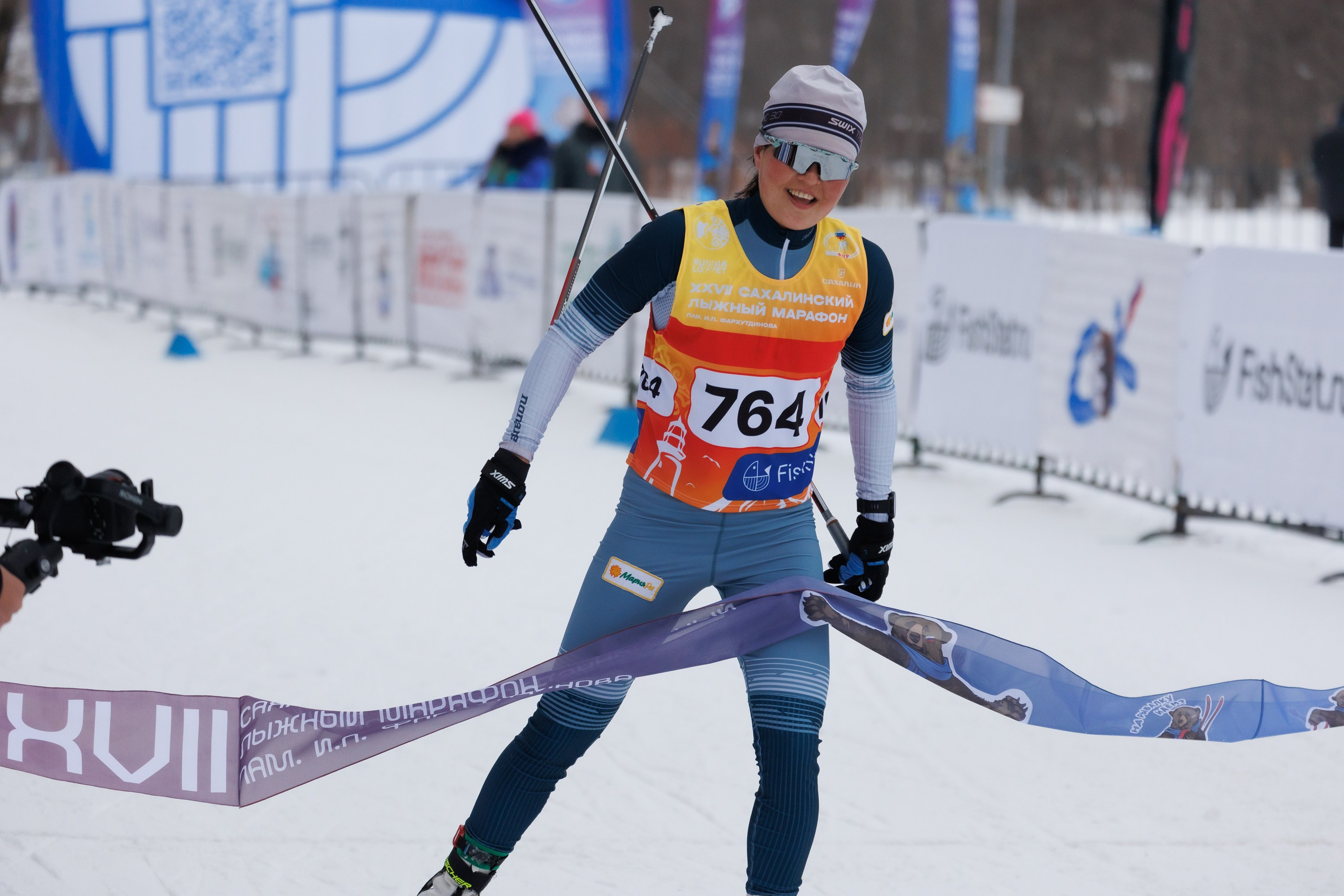 XXVII Сахалинский лыжный марафон. Фотограф Анастасия Зубкова