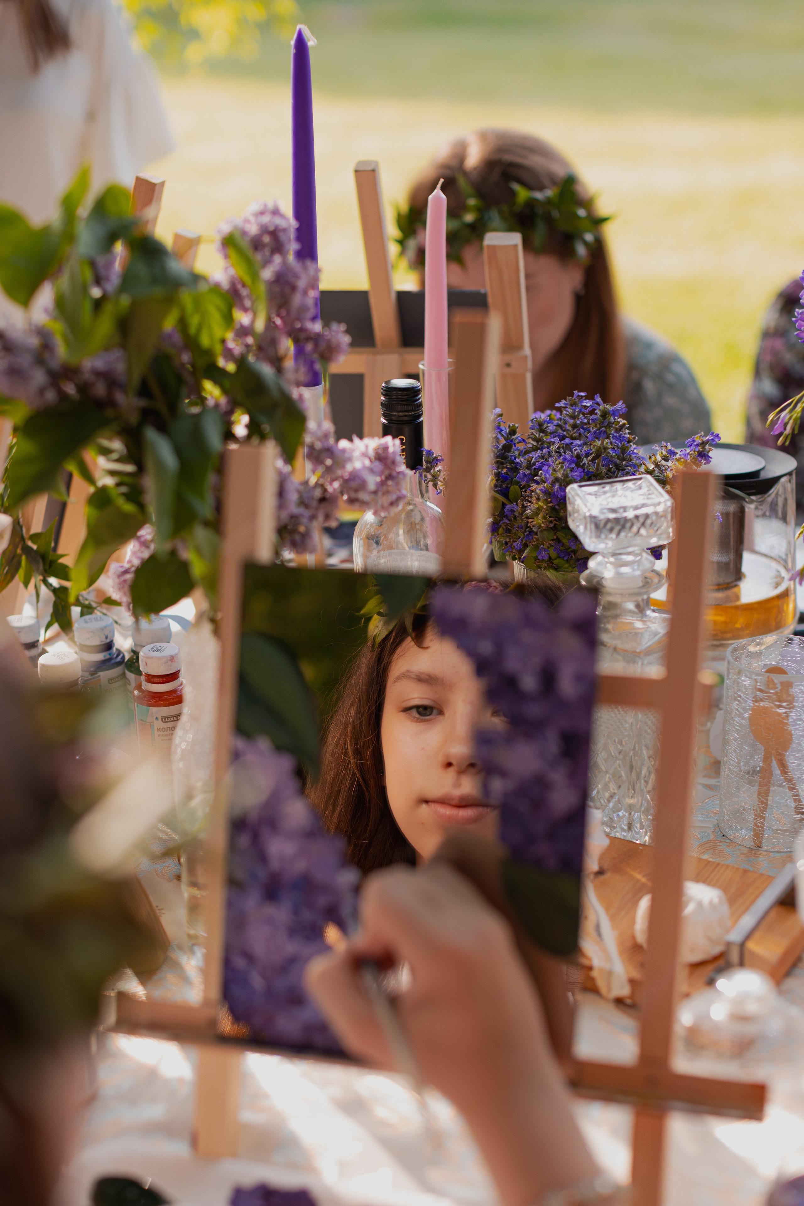 Мк Сирень на зеркале (девичник в парке). Анастасия Ракчеева Художник