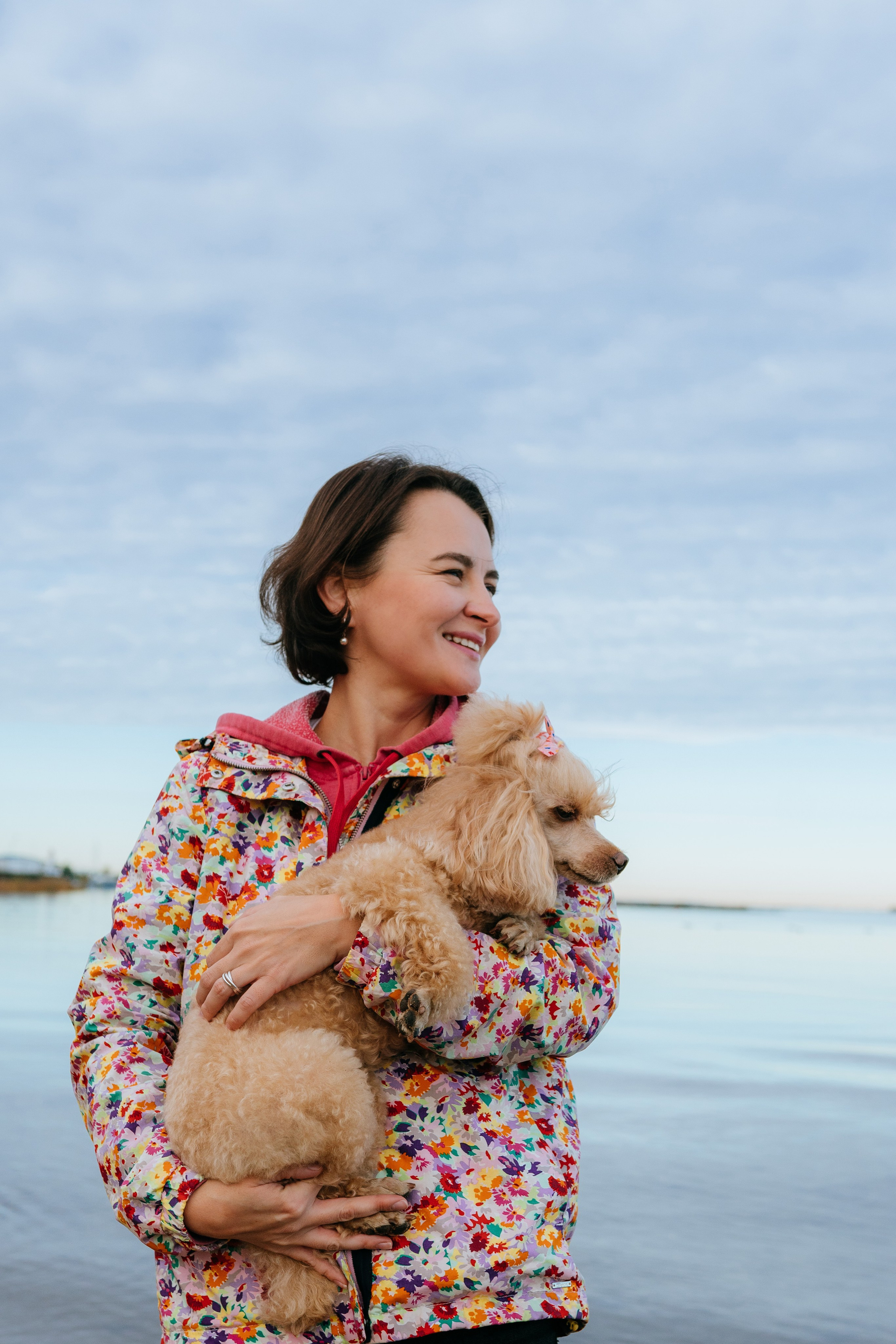 Фотосессия с собакой на пляже. Фотограф анималист в Спб недорого Олеся Майорова