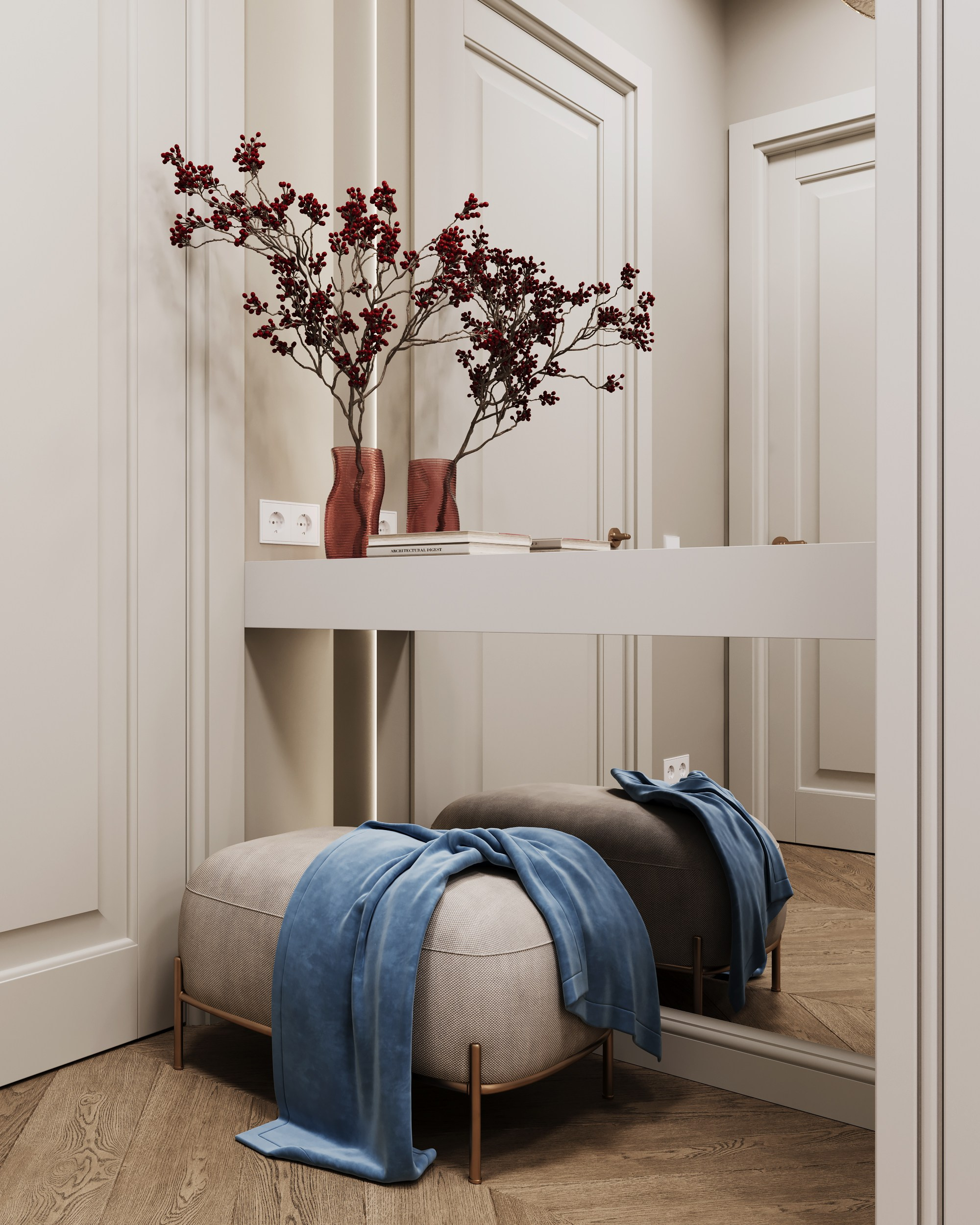 Color Classic. Дизайн интерьера | 3D визуализация | Миланская Марина