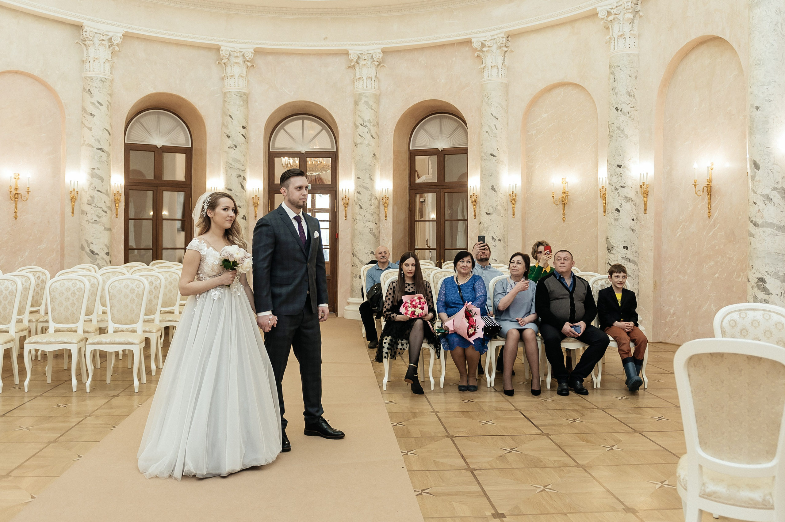 Регистрация брака и свадебная фотосессия в музее-заповеднике Остафьево. Свадебный фотограф Москва — Сергей и Татьяна