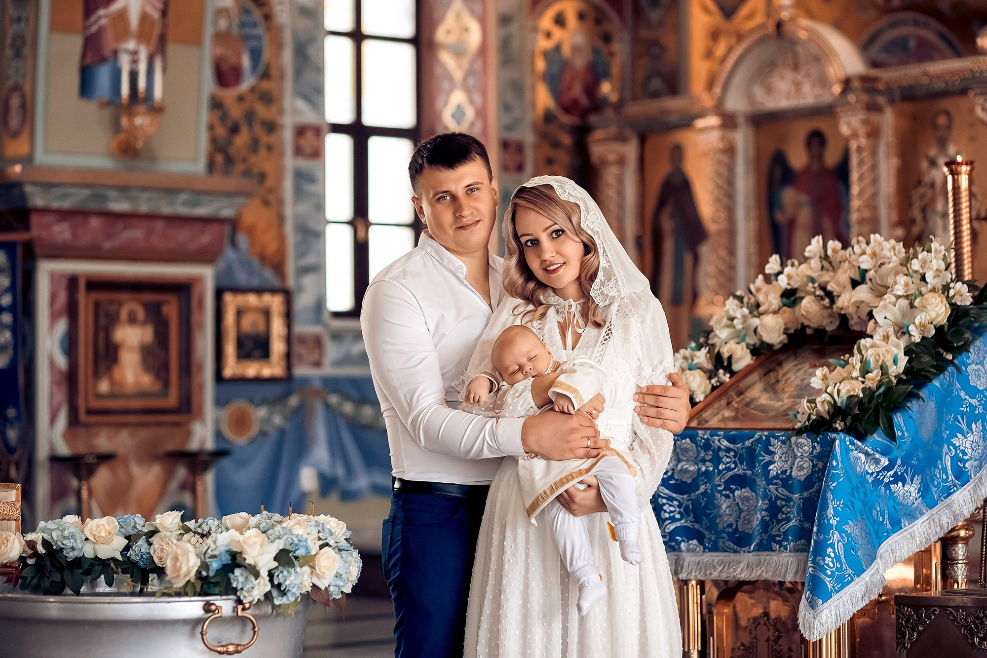 Таинство Крещения (постановочная съемка). Moscow_CPC