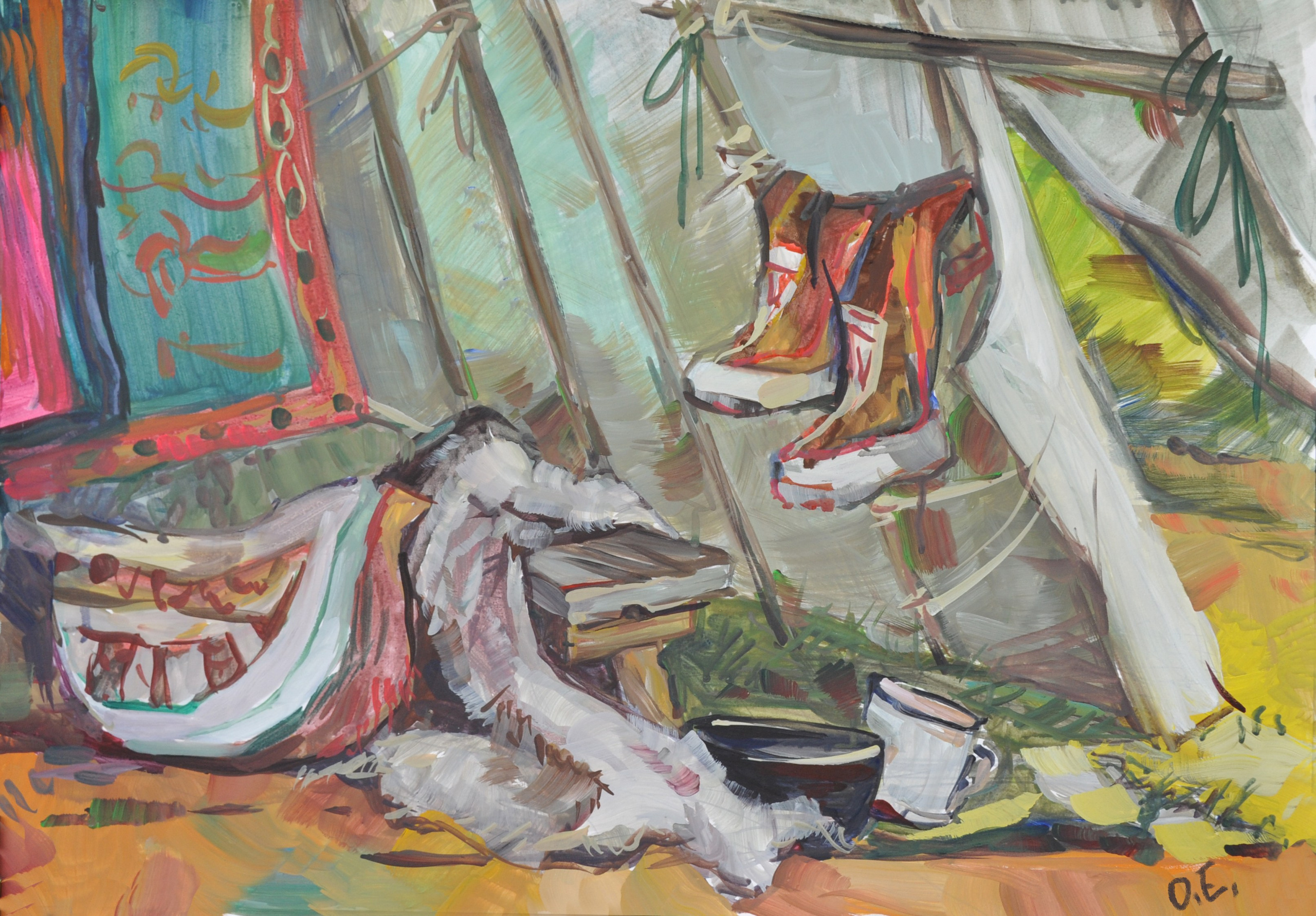 За Полярным кругом. Ефремова Ольга. Художник