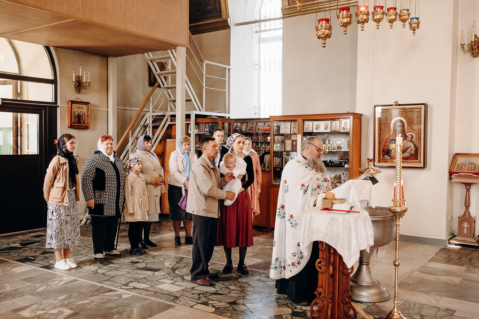 Крещение в Соловцовке. Семейный фотограф в Пензе Мария Левина