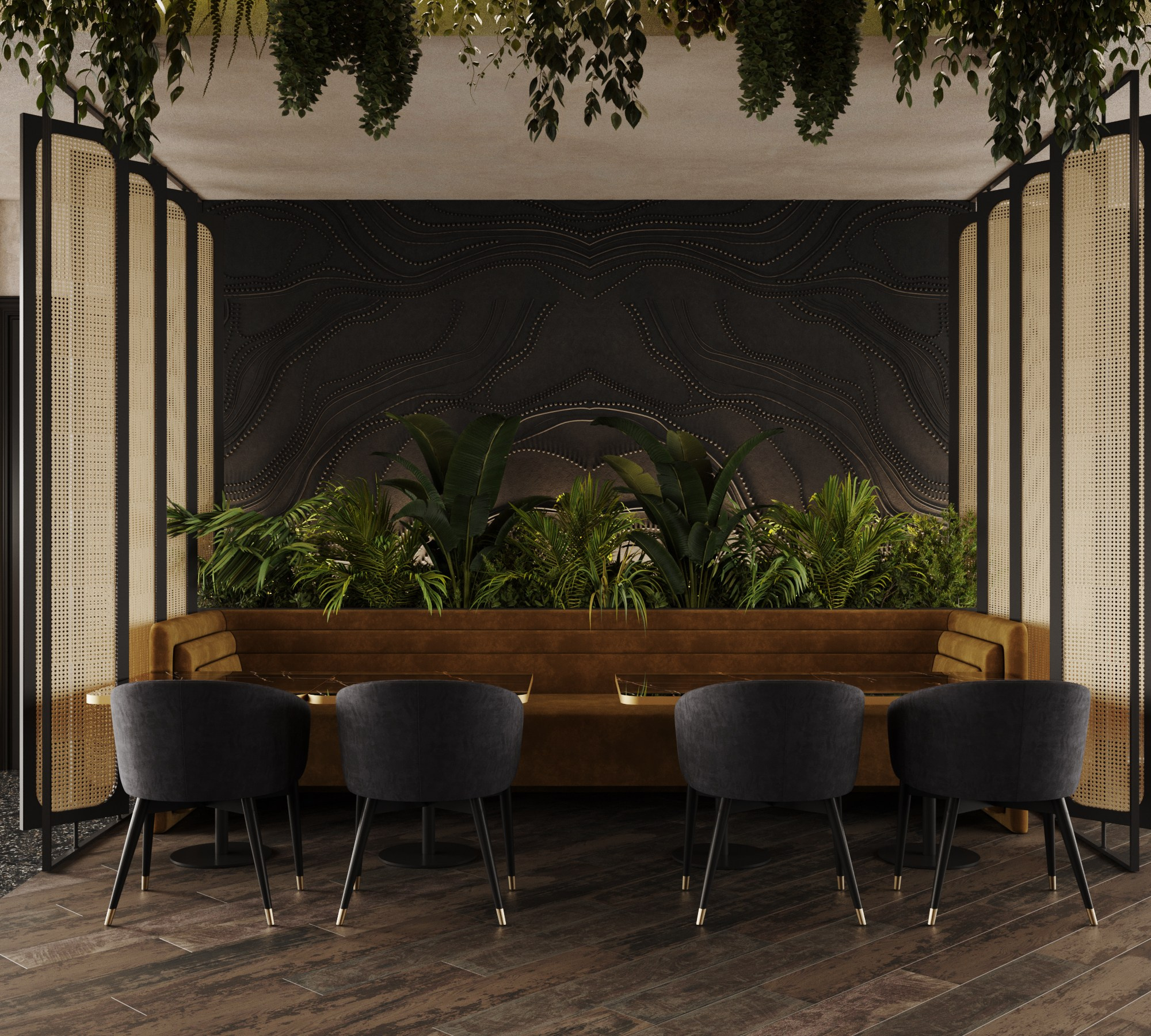 Проект Ресторан. Интерьерная 3D Визуализация