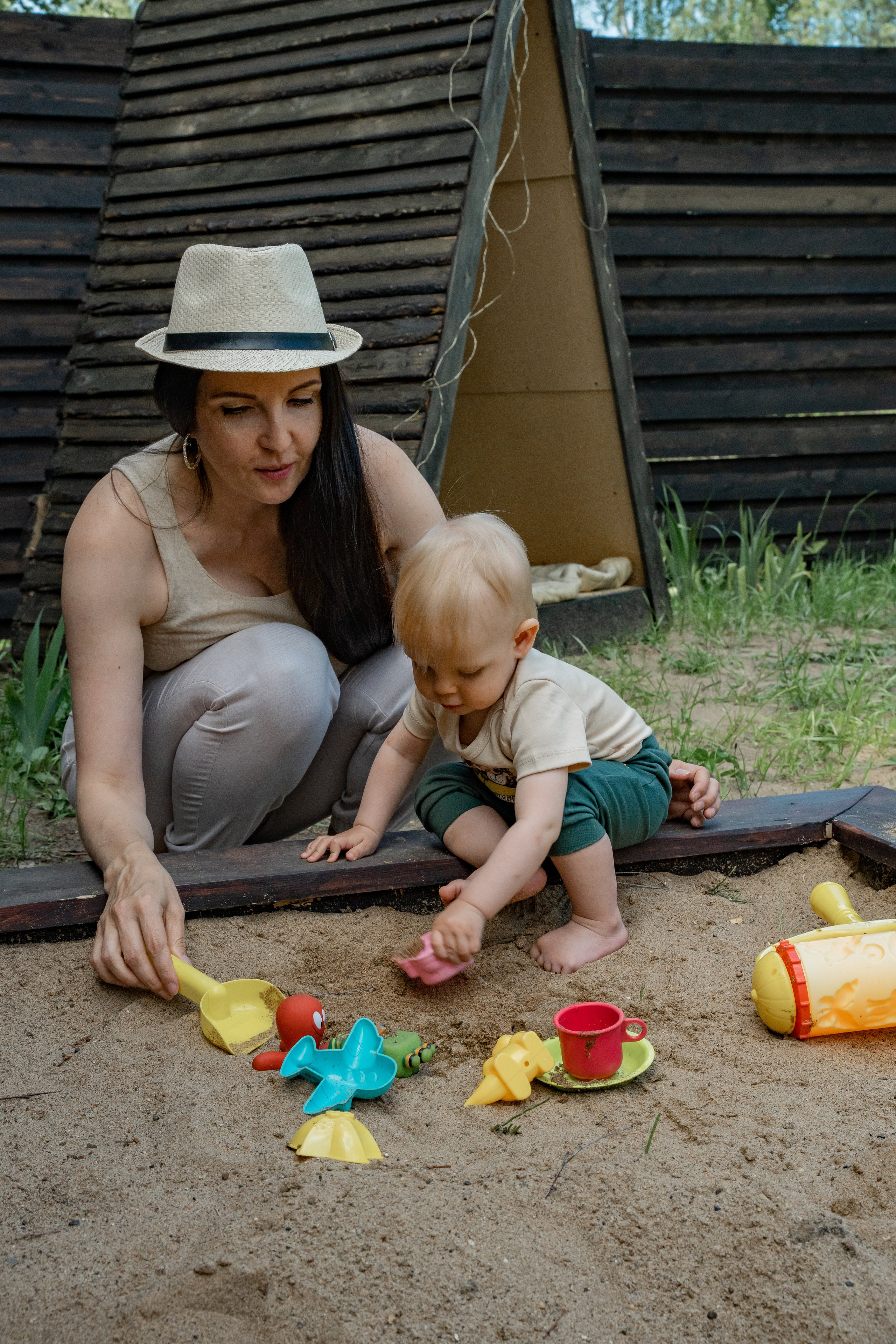 Семья на отдыхе