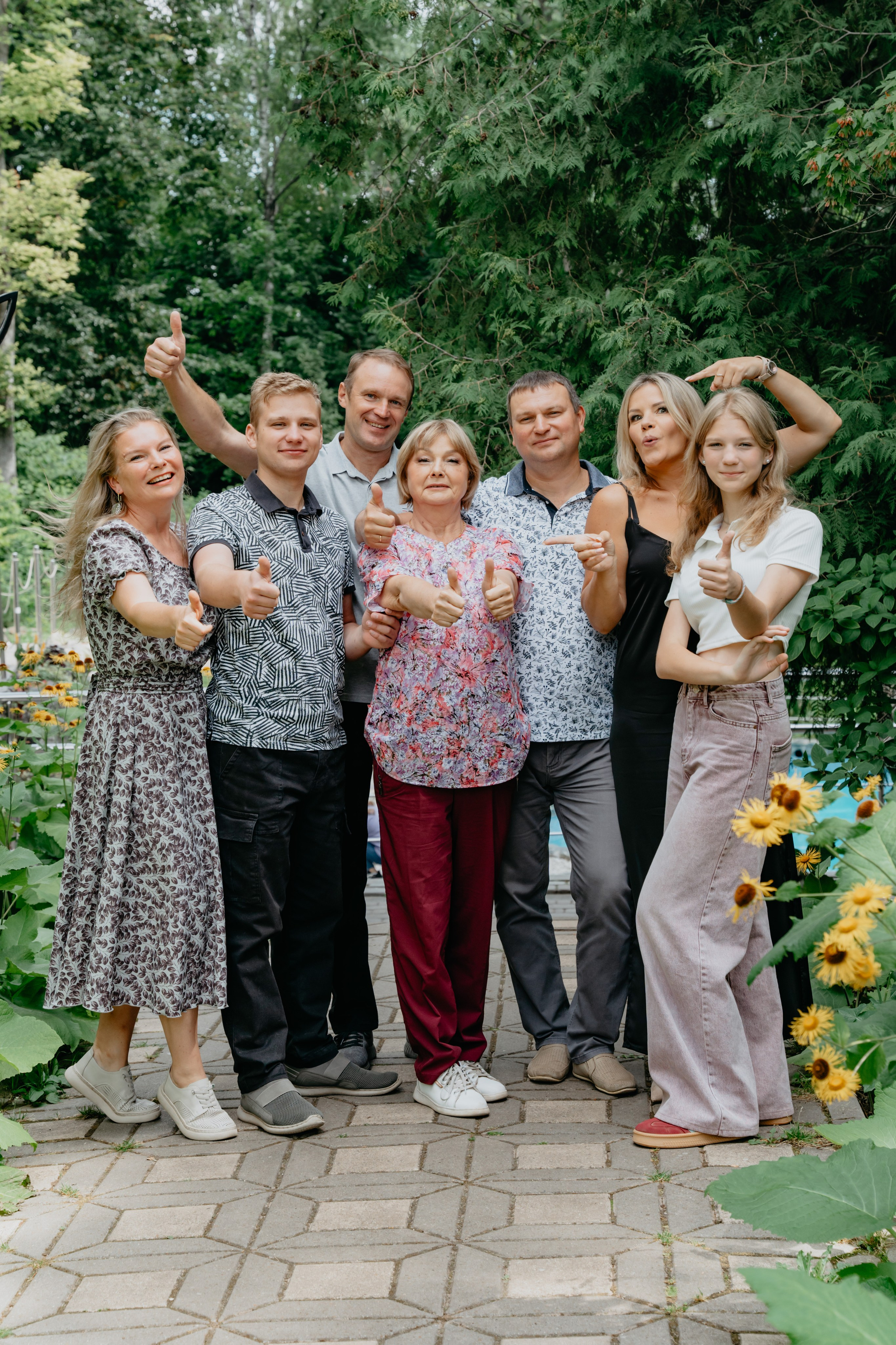 В ботаническом саду на день рождения бабушки