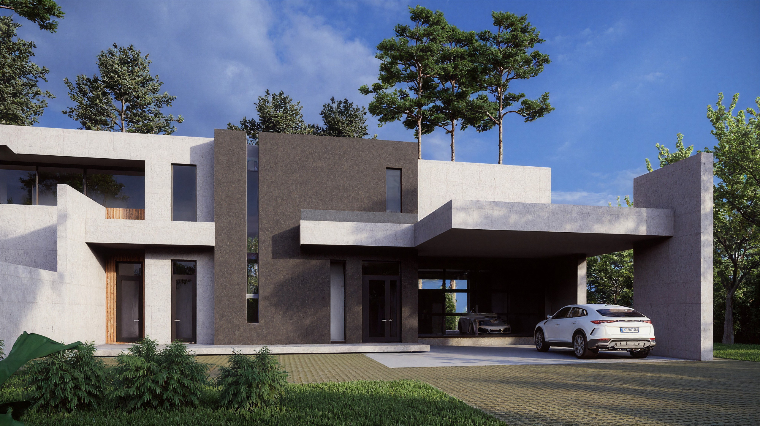 Минимал " Glass Cube». Архитектурное проектирование