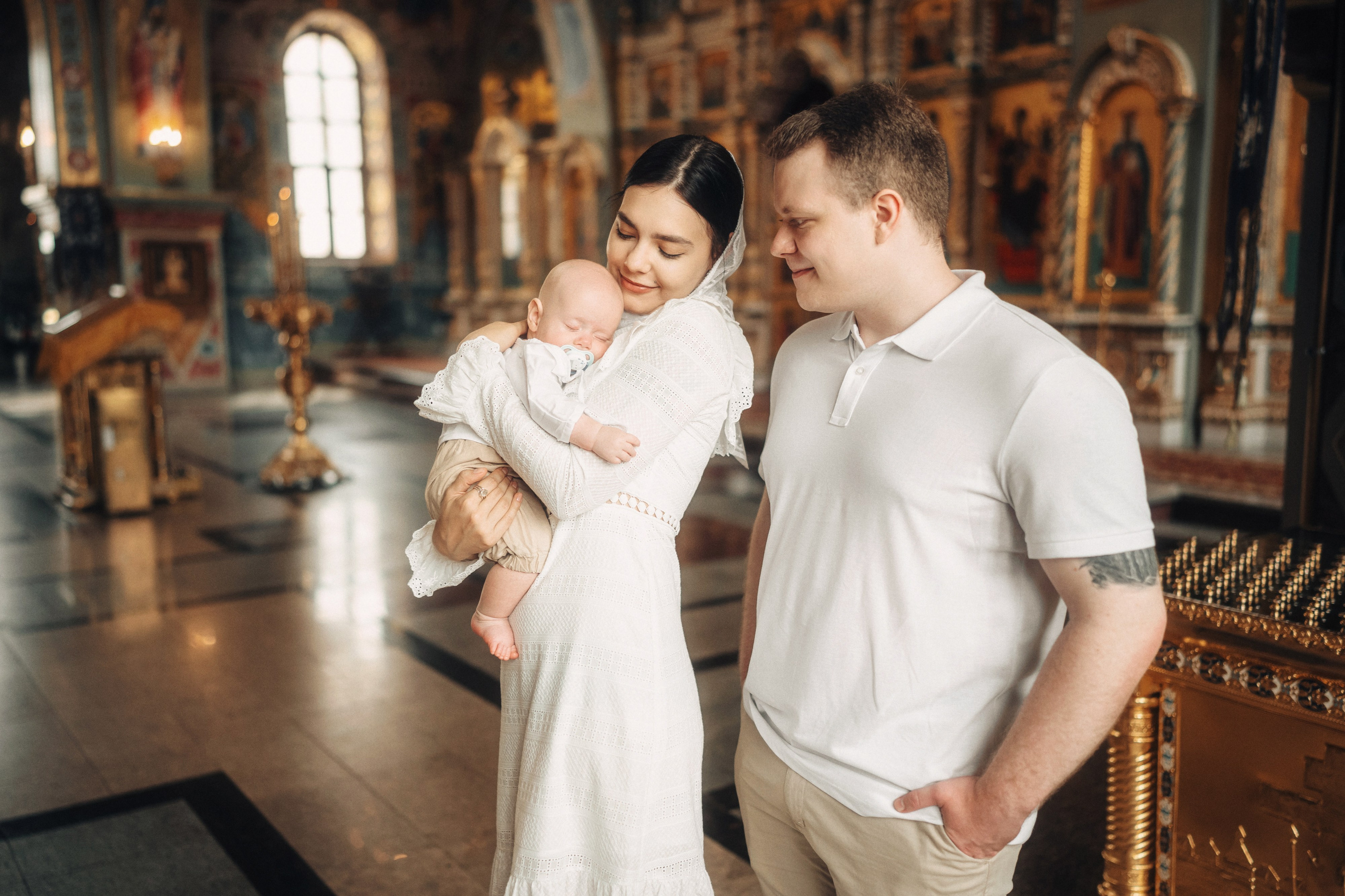 Крещение в храме Всецарица. Свадебный и репортажный фотограф в Воронеже Роман Янко