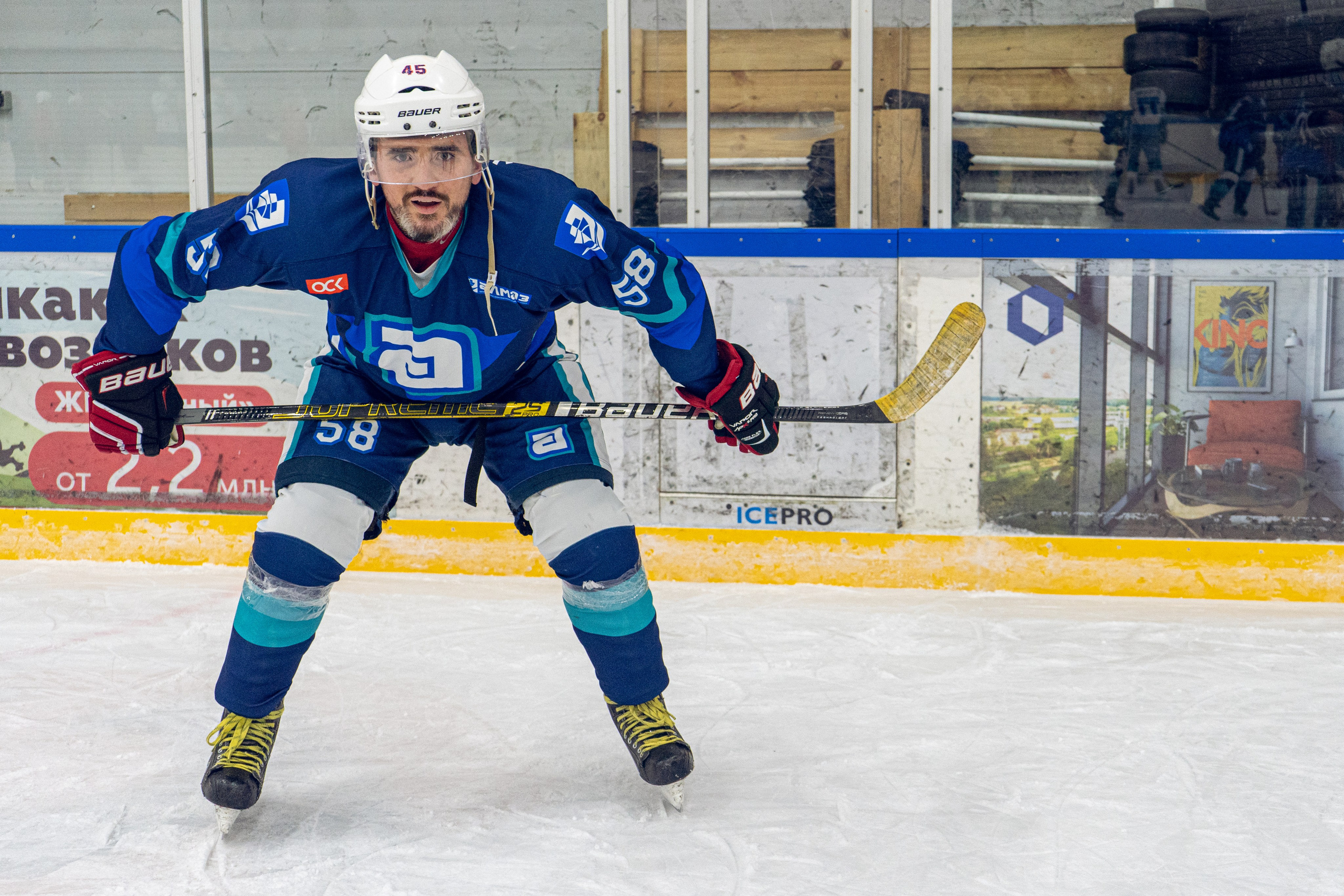 Тренировка по хоккею «ЦМКБ «Алмаз»