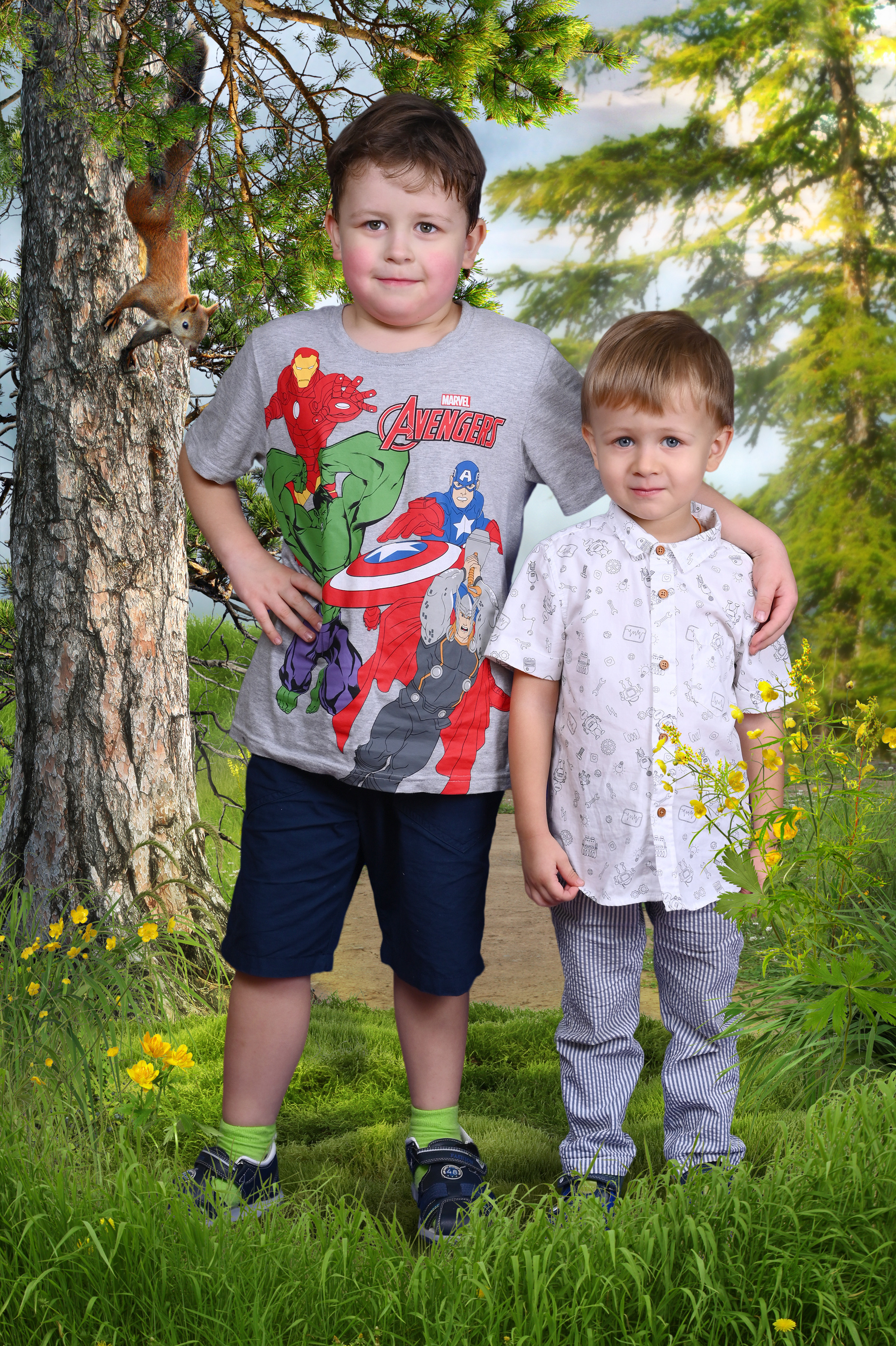 На качелях. ФотоАрт