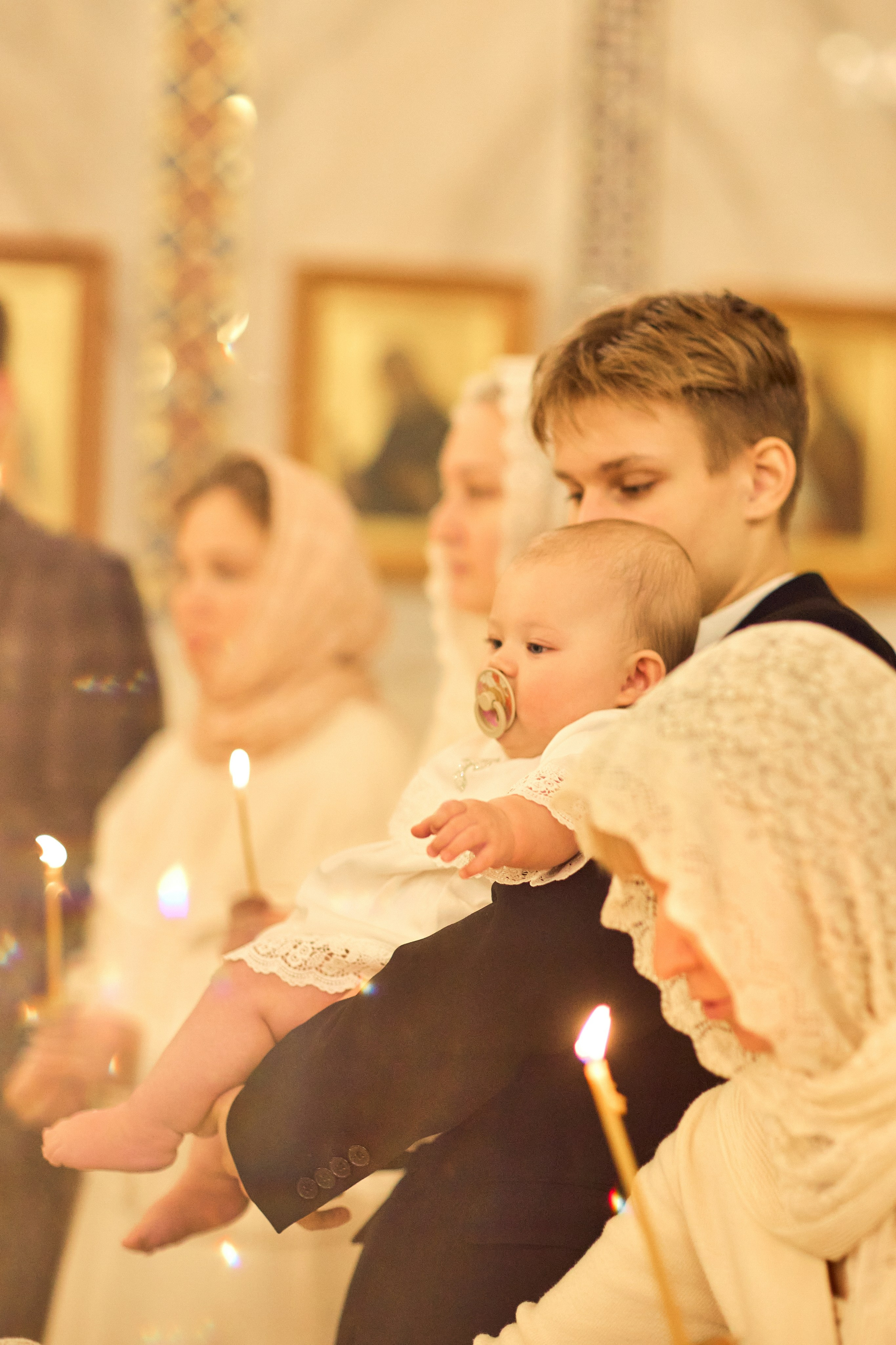 Таинство Крещения. Фотограф Москва|Ясенево Яна Новокрещенных