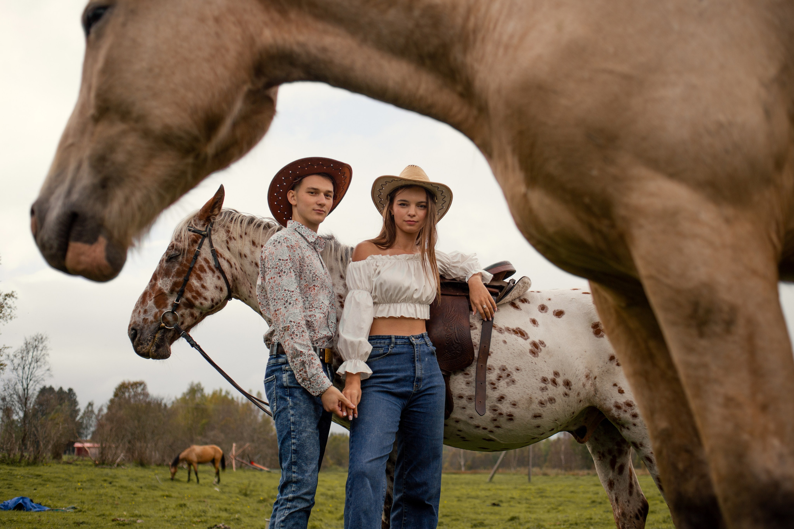 Парная фотосессия с лошадью