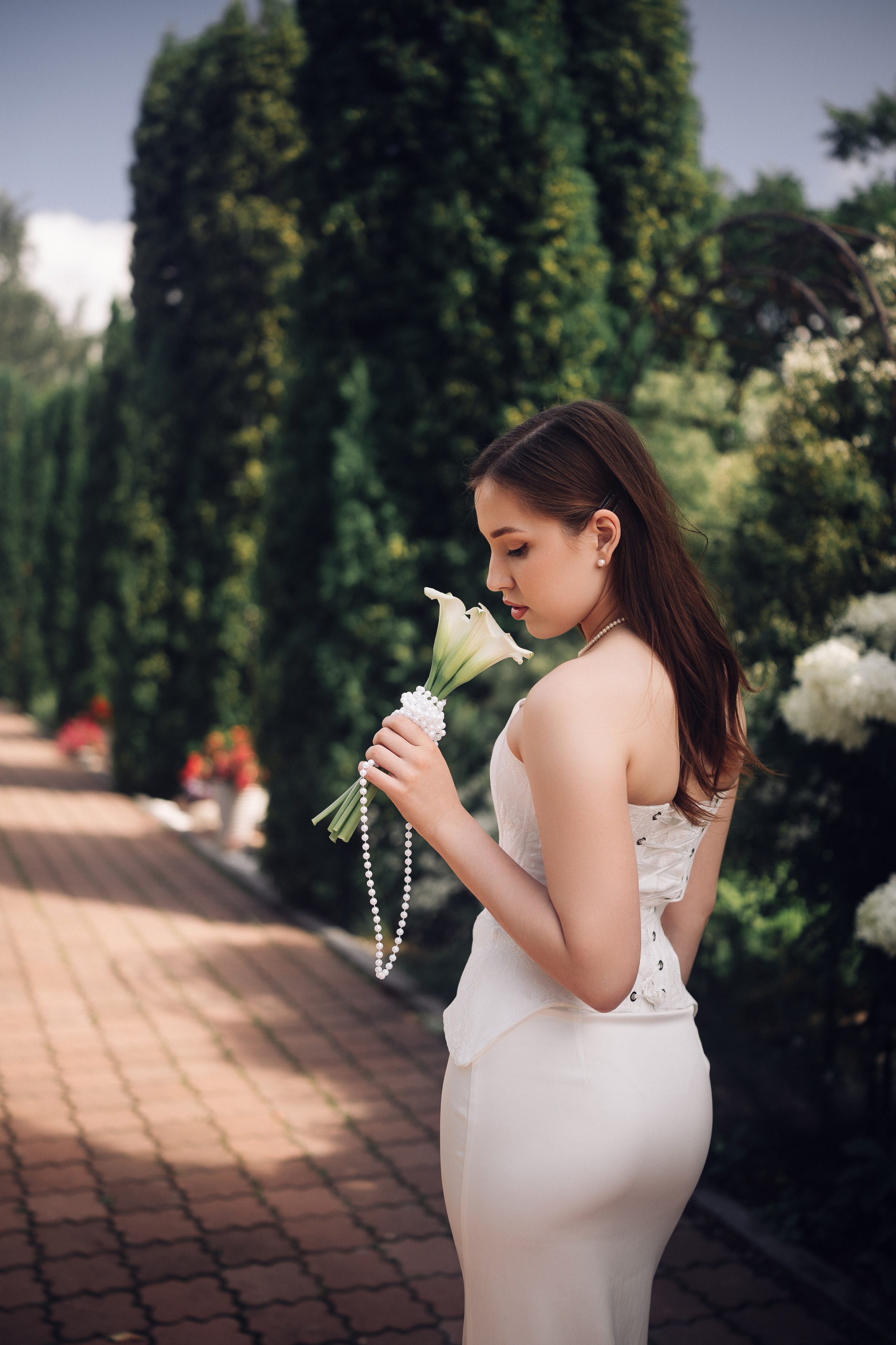 невеста с букетом