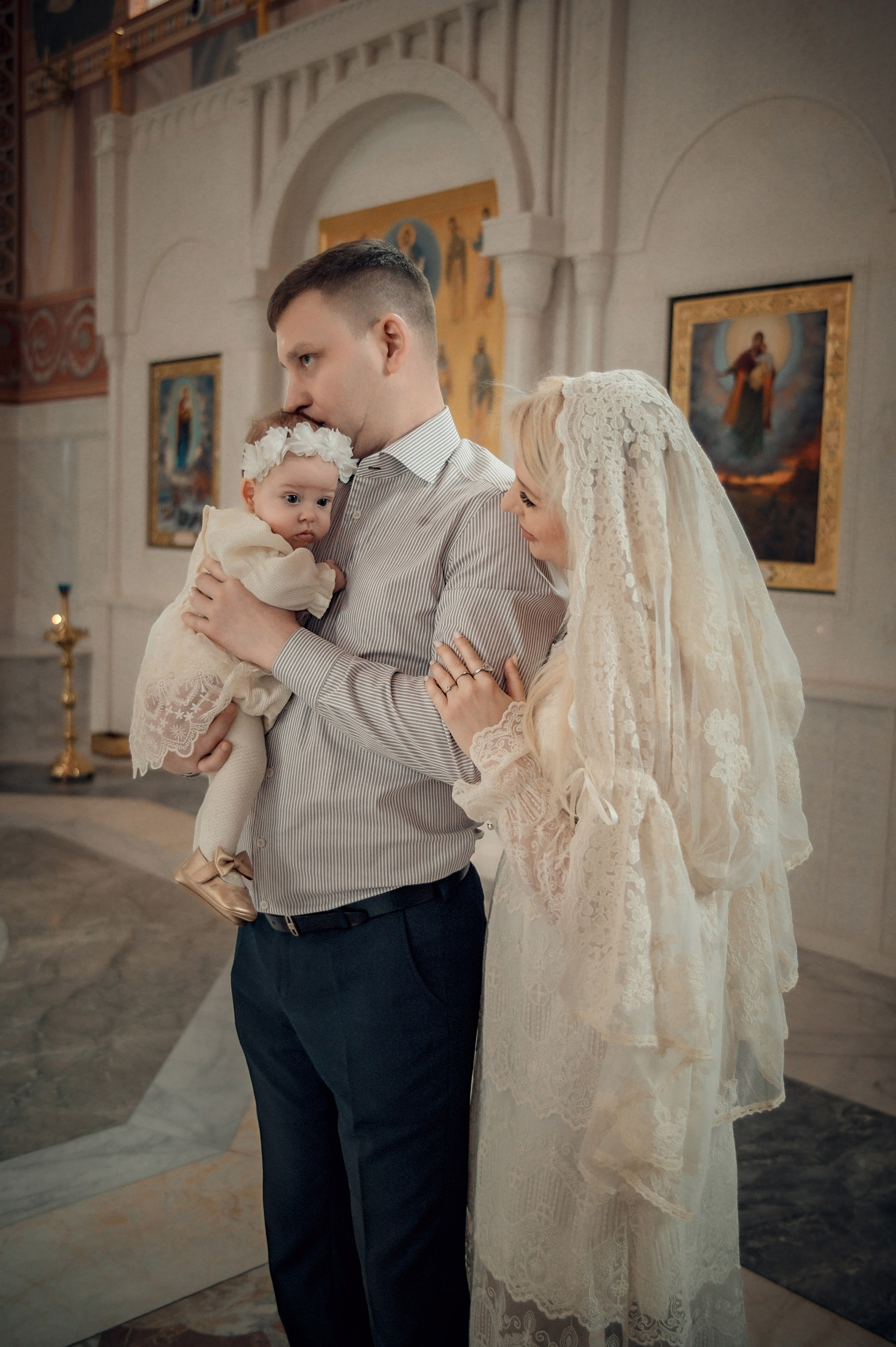 Таинство Крещения Натальи, Собор Александра Невского г. Волгоград. Церковный, семейный и репортажный фотограф Волгоград, Волжский