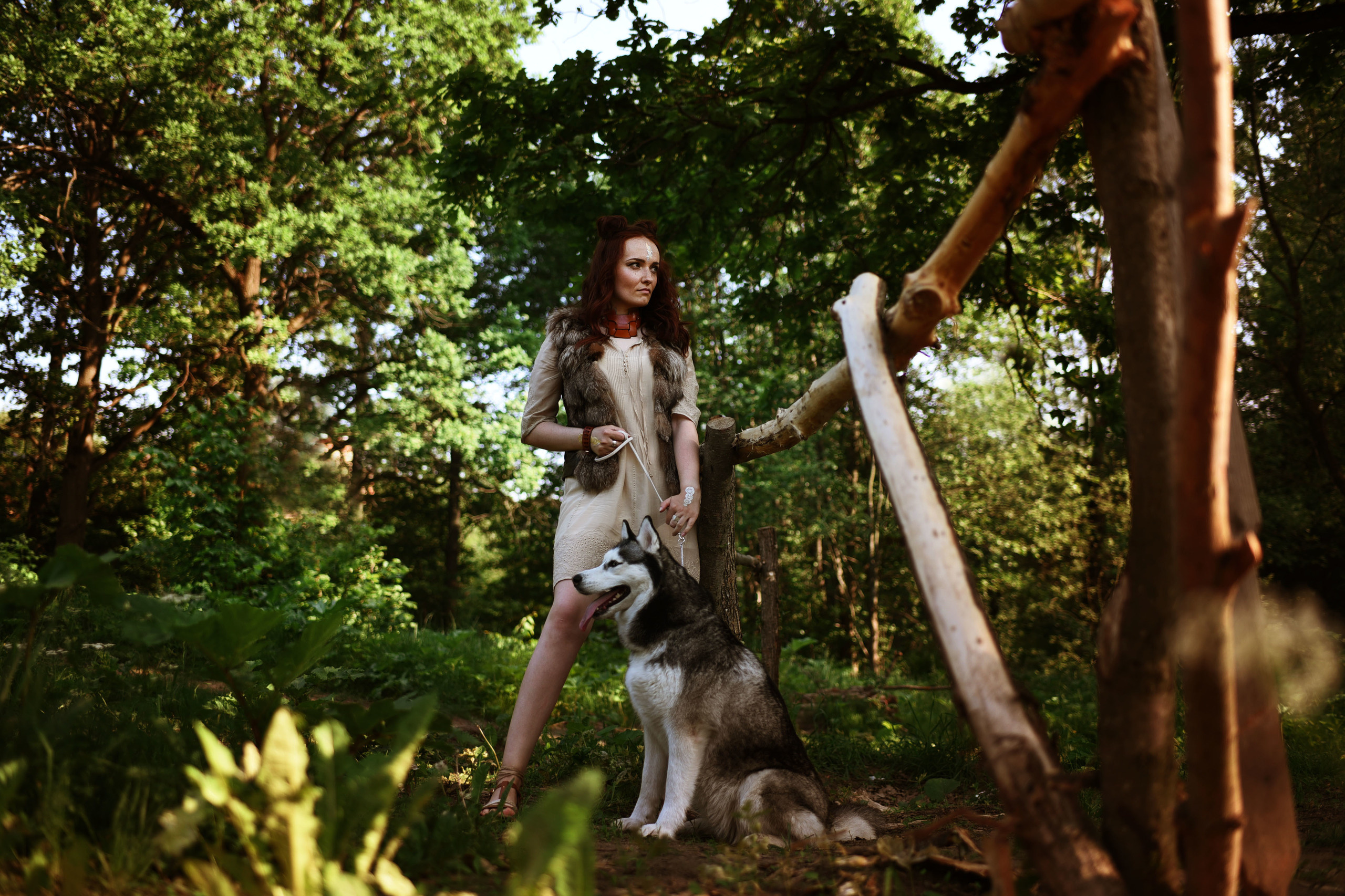 Охотница и волк. Семейный и детский фотограф во Фрязино, Ивантеевке и Щелково Матвеева