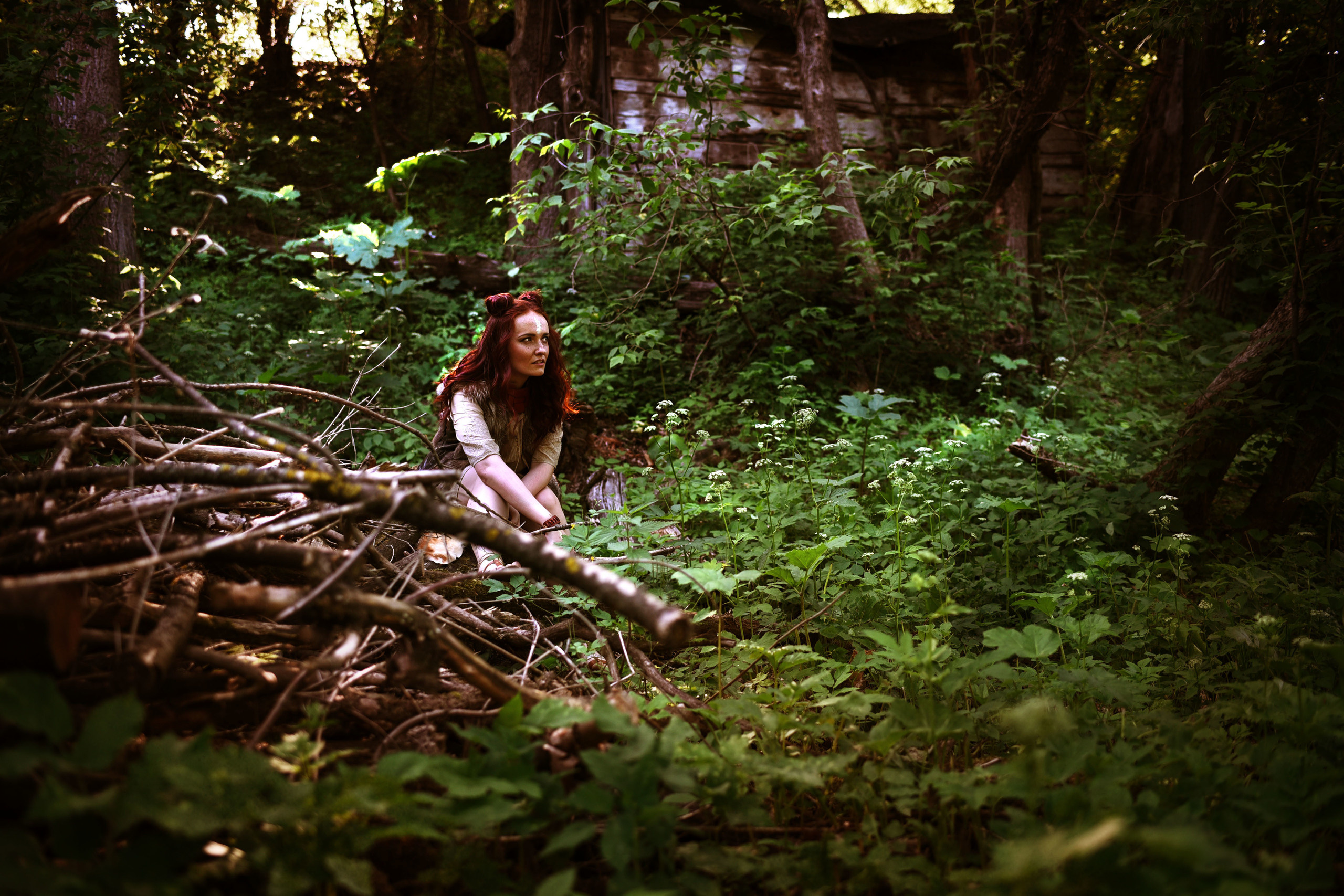 Охотница и волк. Семейный и детский фотограф во Фрязино, Ивантеевке и Щелково Матвеева