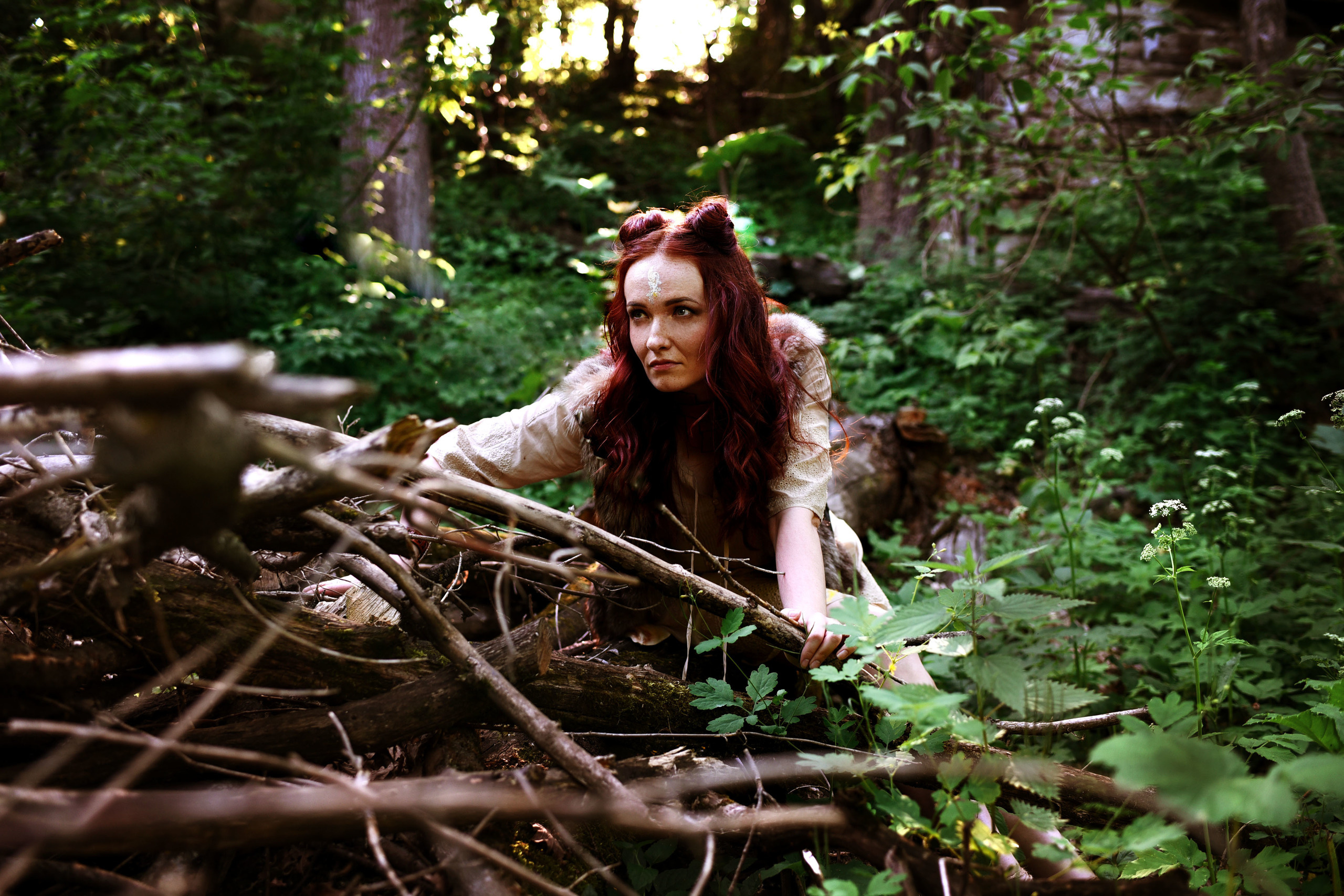 Охотница и волк. Семейный и детский фотограф во Фрязино, Ивантеевке и Щелково Матвеева