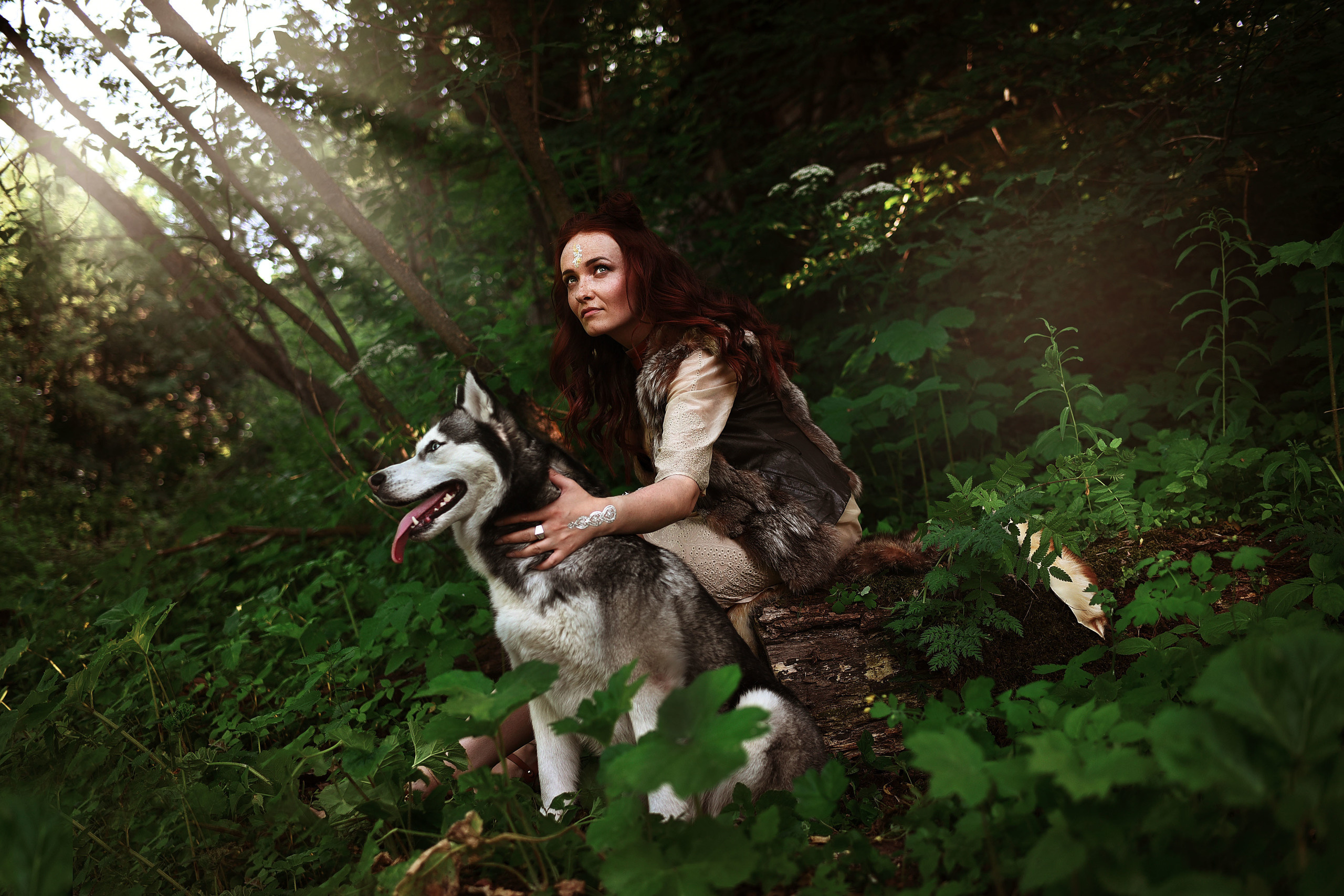 Охотница и волк. Семейный и детский фотограф во Фрязино, Ивантеевке и Щелково Матвеева