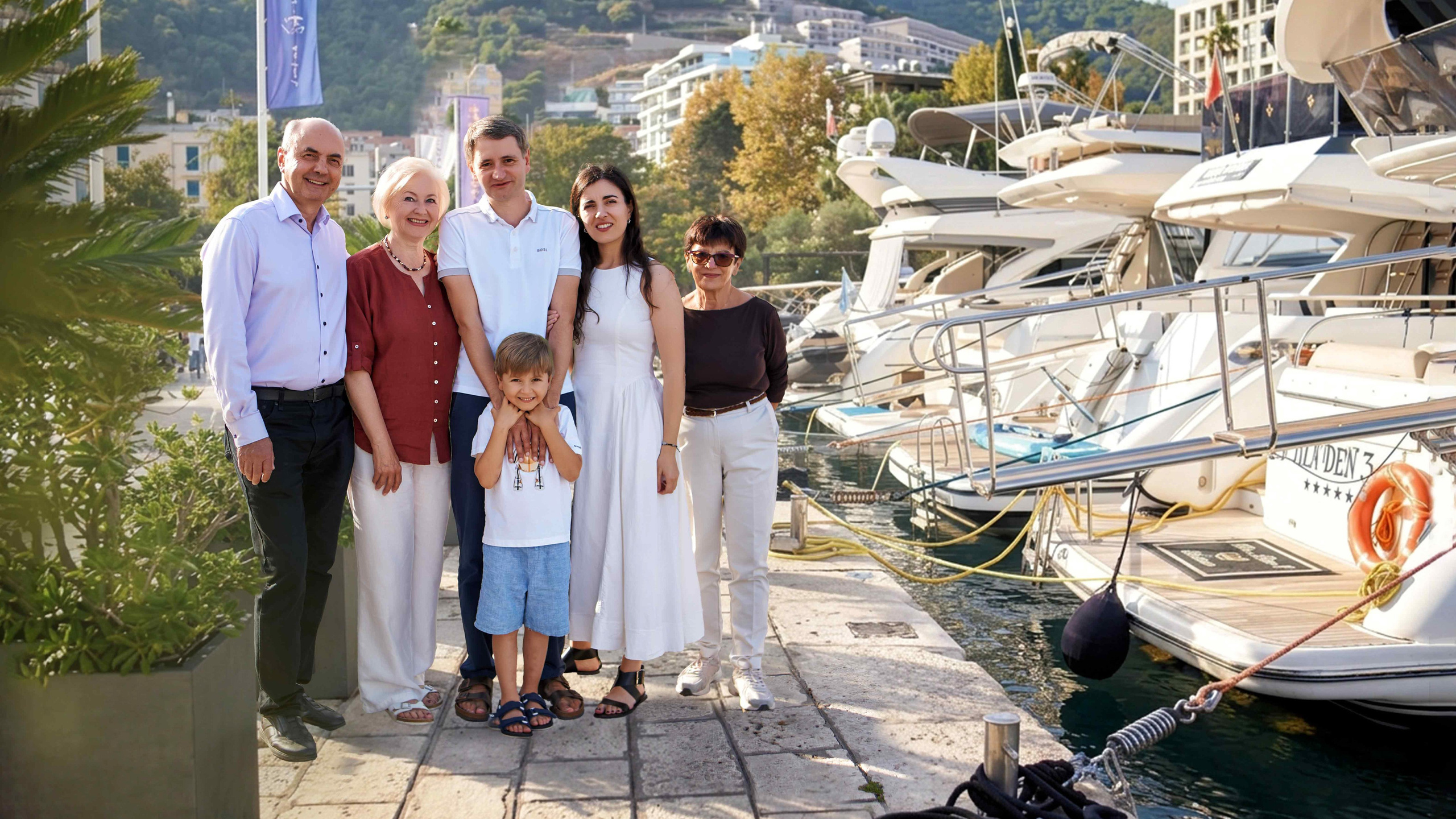 Family Photoshoot in Budva Old Town: Three Generations