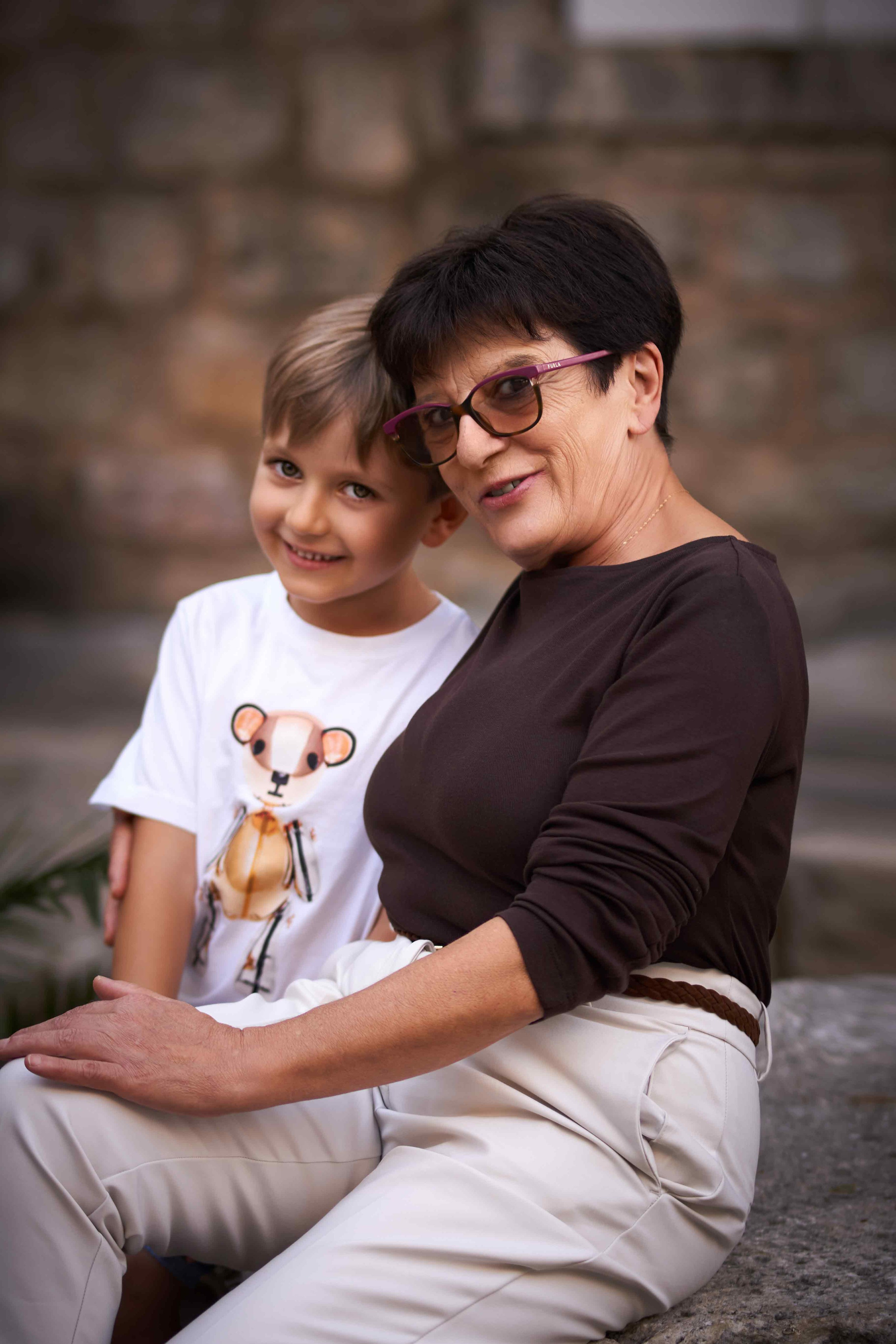 Family Photoshoot in Budva Old Town: Three Generations