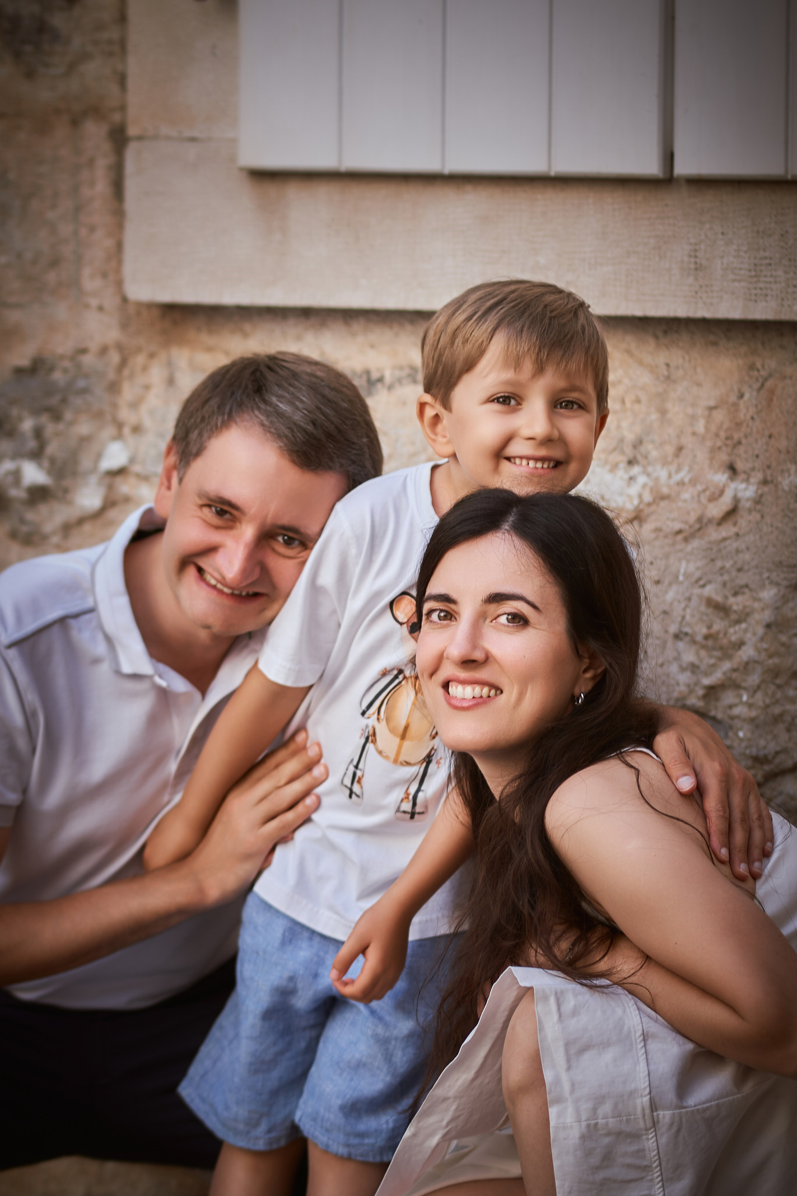 Family Photoshoot in Budva Old Town: Three Generations