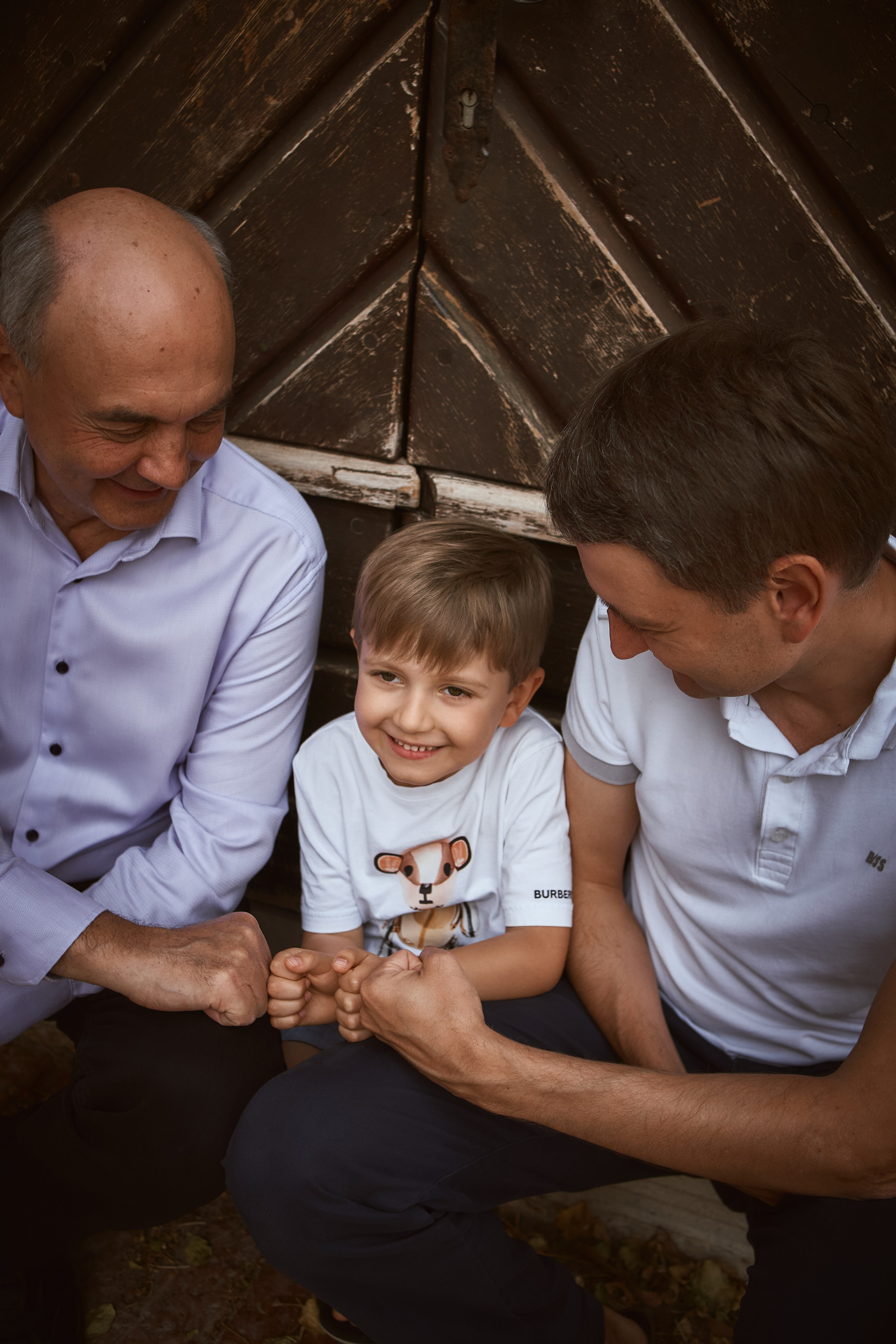 Family Photoshoot in Budva Old Town: Three Generations