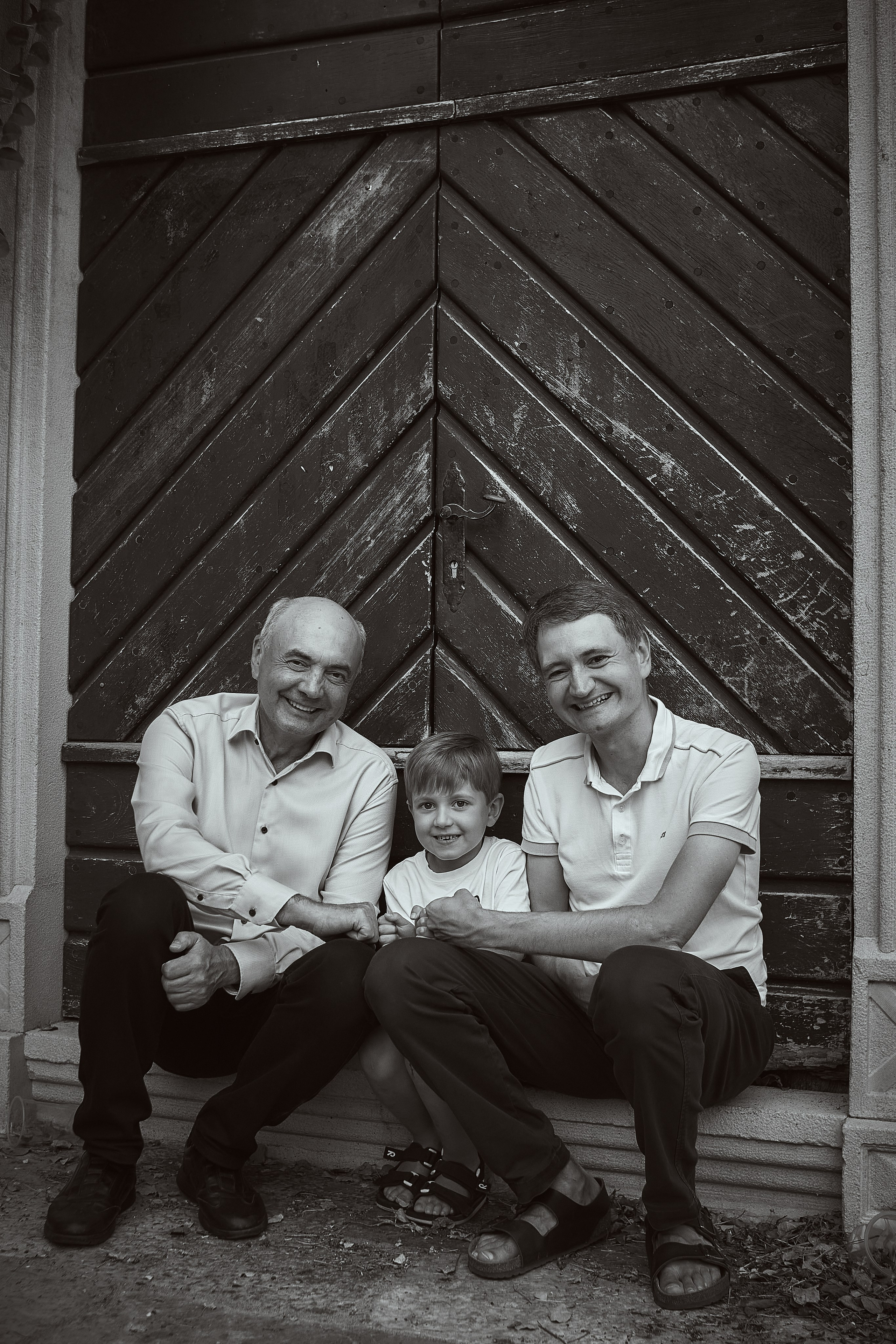Family Photoshoot in Budva Old Town: Three Generations